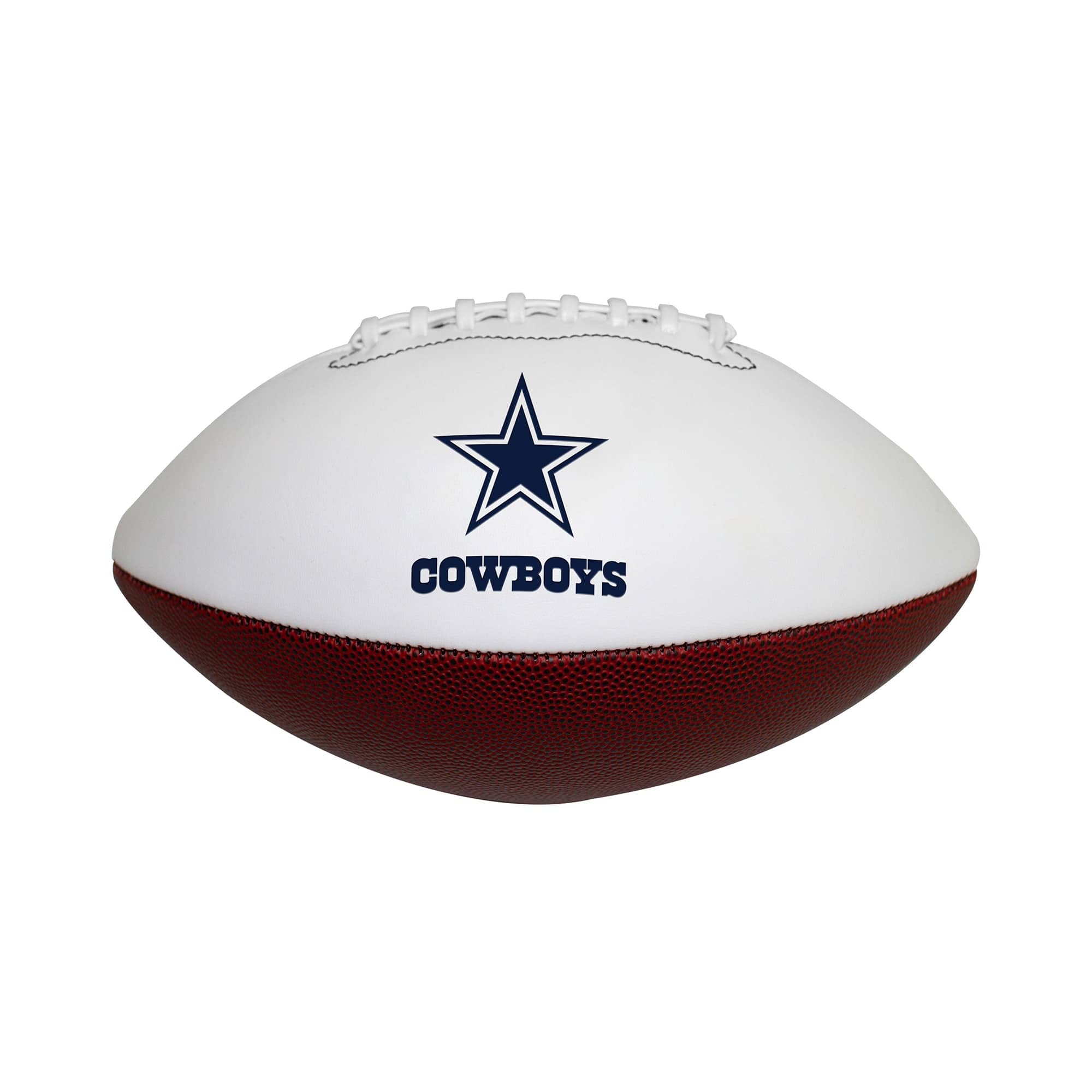Front. Logo Brands - Dallas Cowboys Full Size Autograph Football - Multicolor.