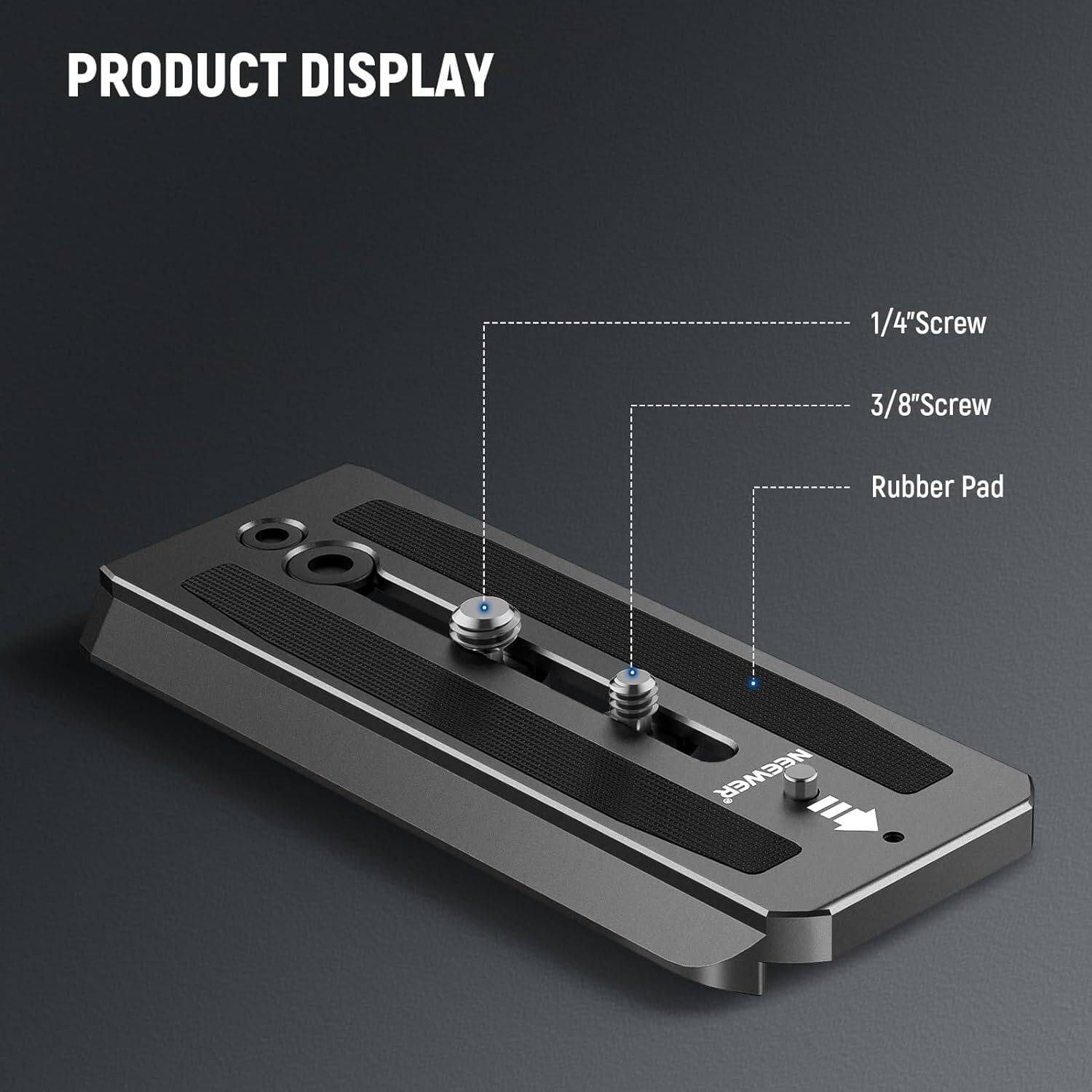 PRODUCT DISPLAY

1/4" Screw  
3/8" Screw  
Rubber Pad  
NEEWER