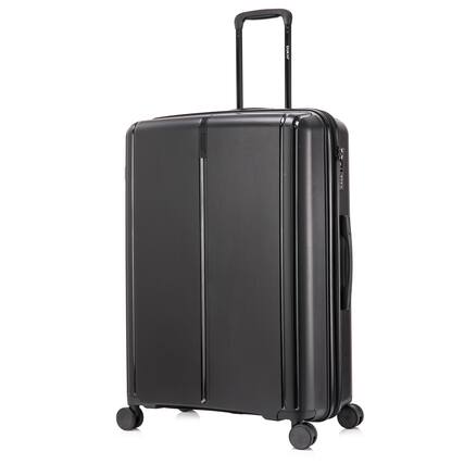 Front. DUKAP - Airley Lightweight Hardside Spinner Luggage 28" - BLACK.