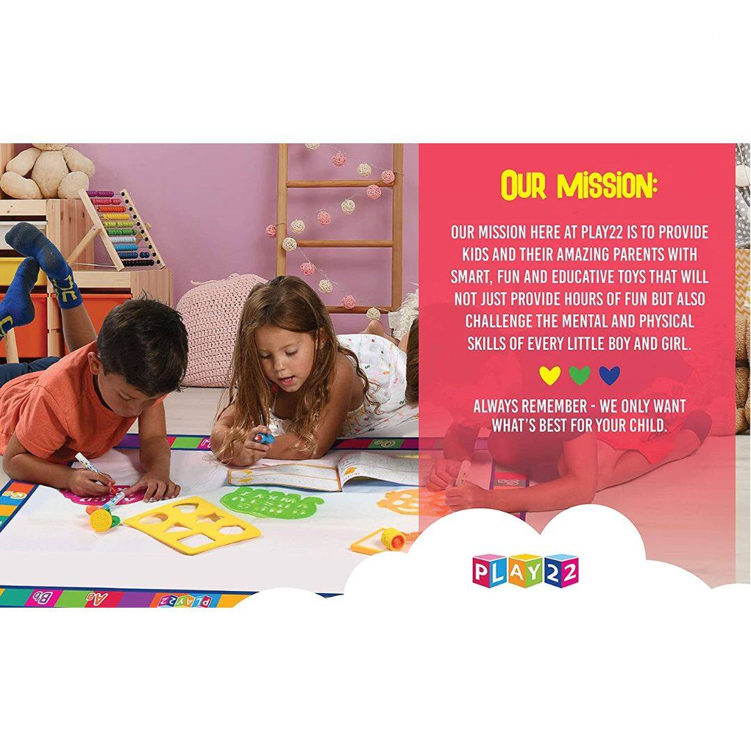 **OUR MISSION:**

OUR MISSION HERE AT PLAY22 IS TO PROVIDE KIDS AND THEIR AMAZING PARENTS WITH SMART, FUN AND EDUCATIVE TOYS THAT WILL NOT JUST PROVIDE HOURS OF FUN BUT ALSO CHALLENGE THE MENTAL AND PHYSICAL SKILLS OF EVERY LITTLE BOY AND GIRL.

ALWAYS REMEMBER - WE ONLY WANT WHAT'S BEST FOR YOUR CHILD.

PLAY22