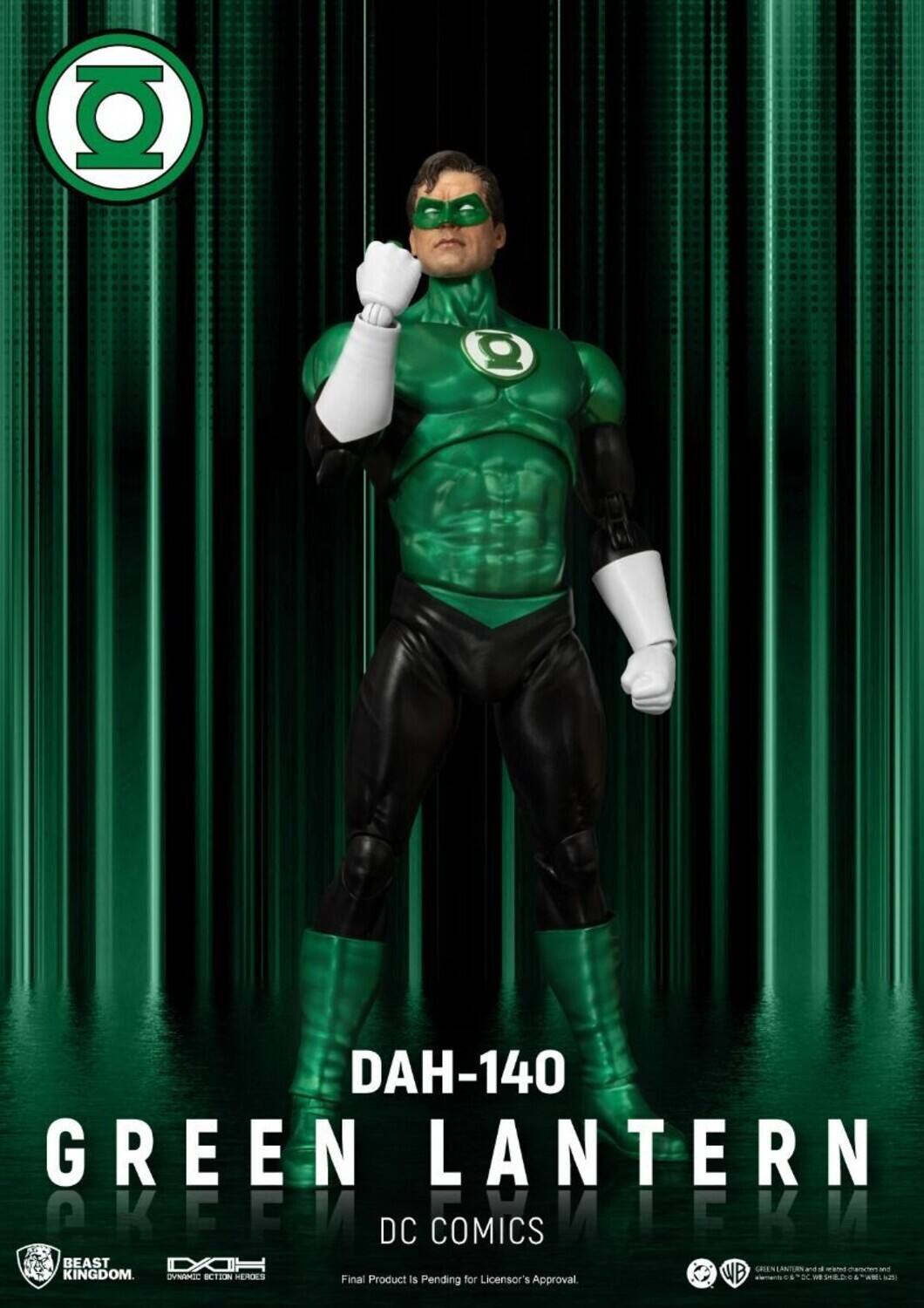 DAH-140 GREEN LANTERN DC COMICS  
BEAST KINGDOM  
Final Product is Pending for Licensor's Approval WB