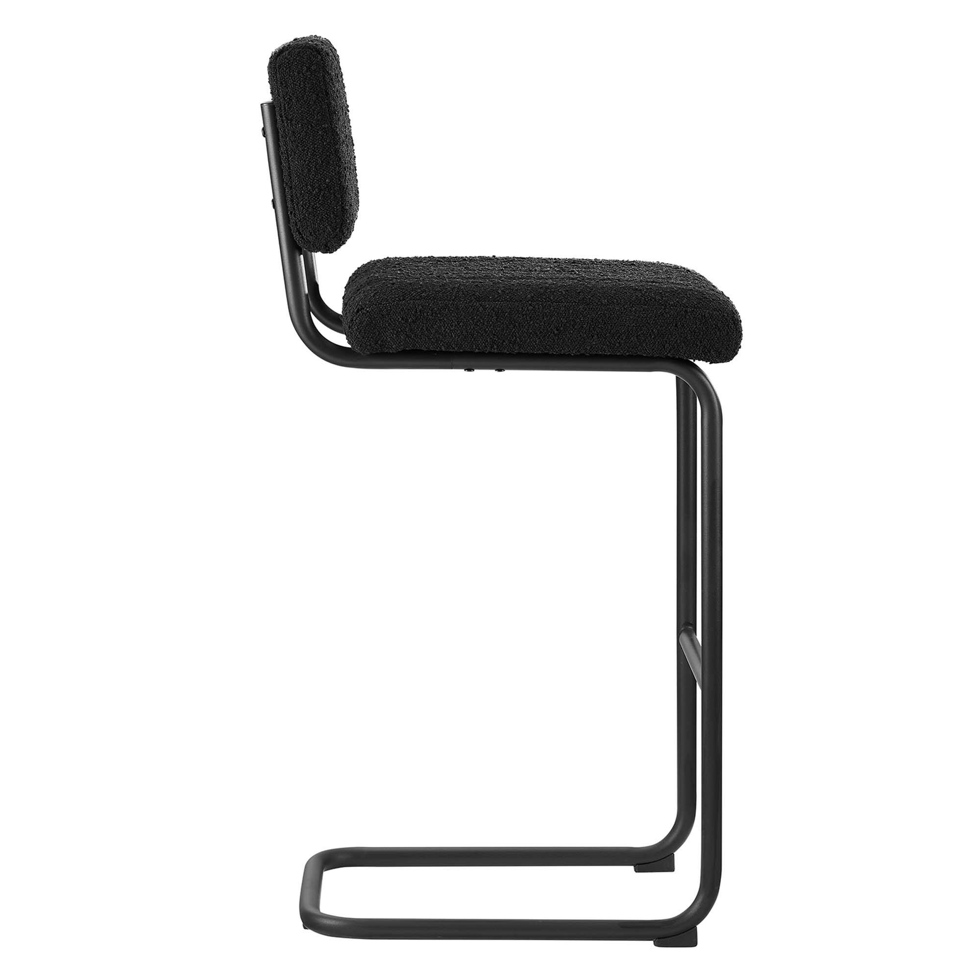 Alt View 3. Modway - Parity Boucle Bar Stools Set of 2 by Modway - Black Black.