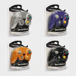 Hyperkin - Cirka Wired Controller Bundle Black, Orange, Silver, Purple for Nintendo Wii - Multicolored