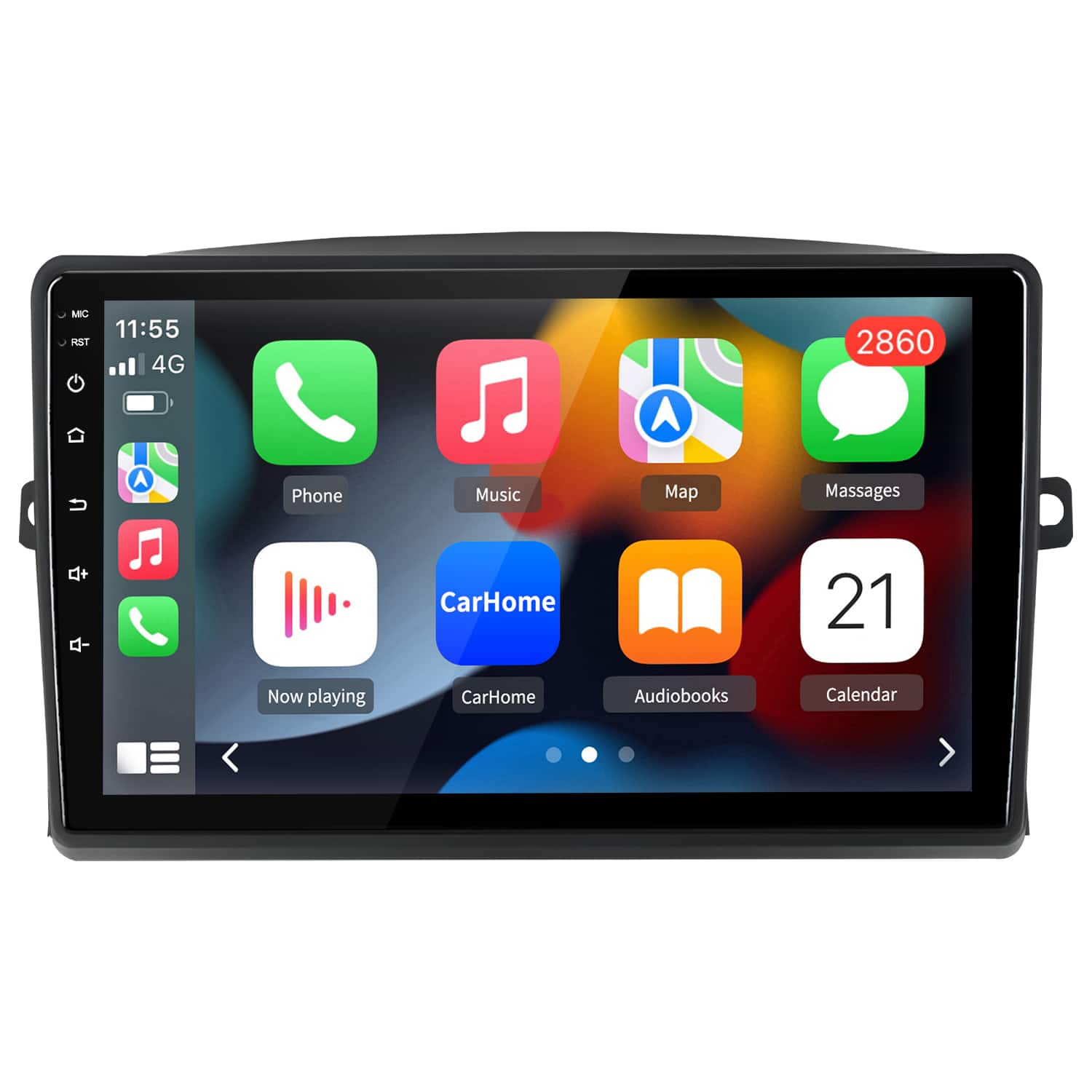 Junsun - For Toyota Sienna 2004-2010 9 Inch 8 Core Android 15 4+64GB carplay Car Radio Stereo GPS Navi BT FM SWC RDS DSP - Black