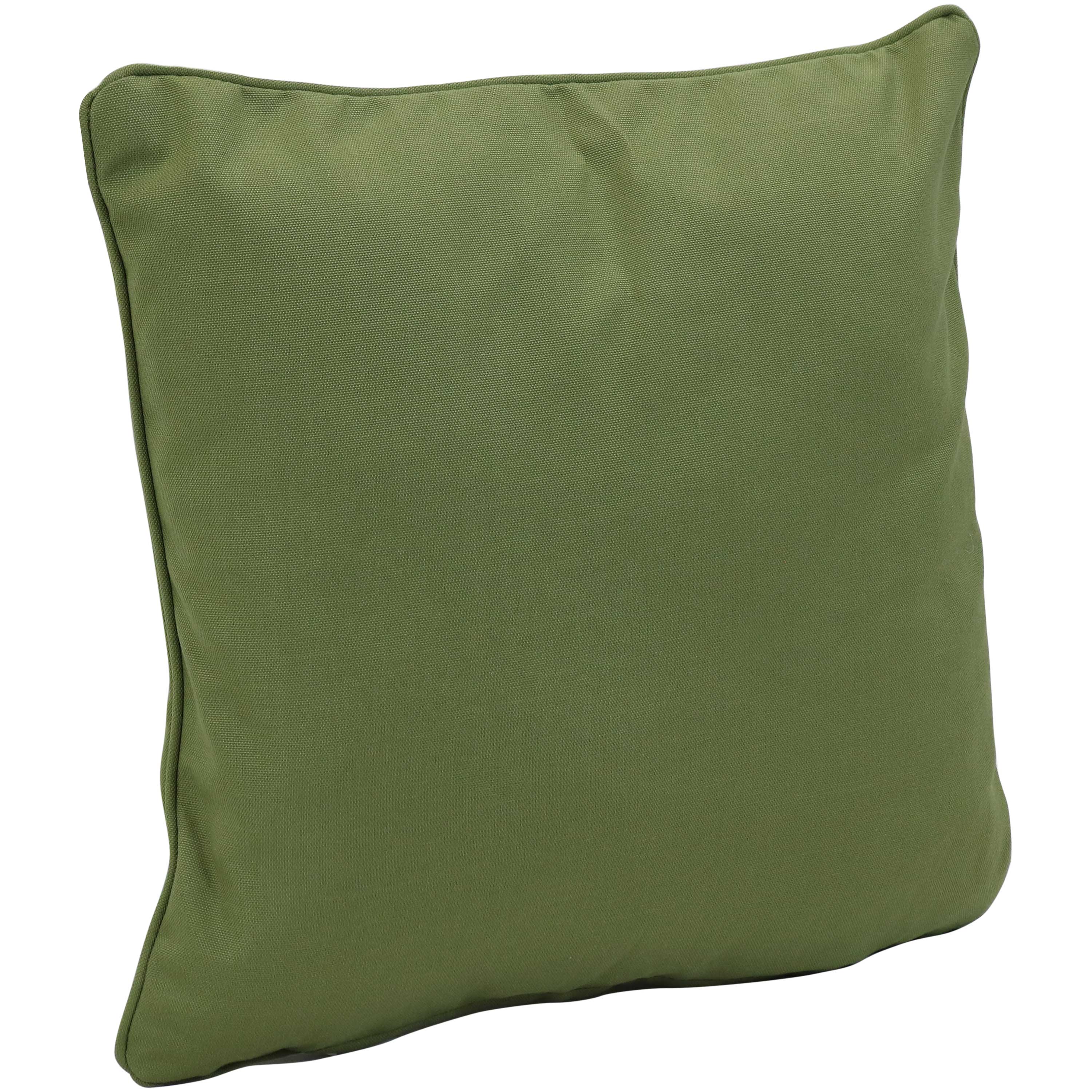 Alt View 5. Sunnydaze - Olefin Indoor and Outdoor Throw Pillow - 16 in - Dark Green.