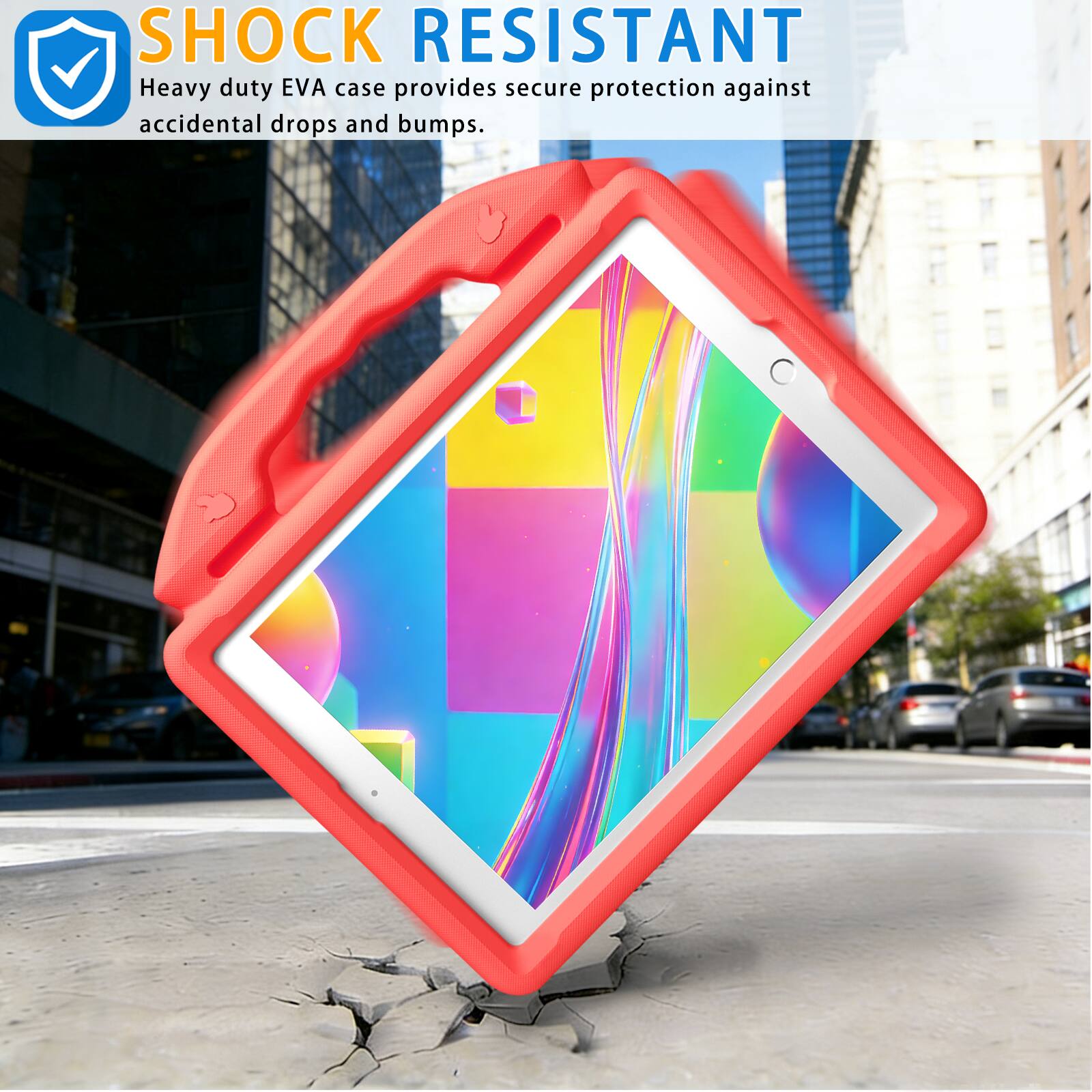 SHOCK RESISTANT  
Heavy duty EVA case provides secure protection against accidental drops and bumps.