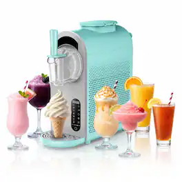 Whynter - ICS-167-TB 1.6 Quart Soft Serve Ice Cream Maker & Slushy Machine with Built-in Compressor and Adjustable Firmness - Turquoise