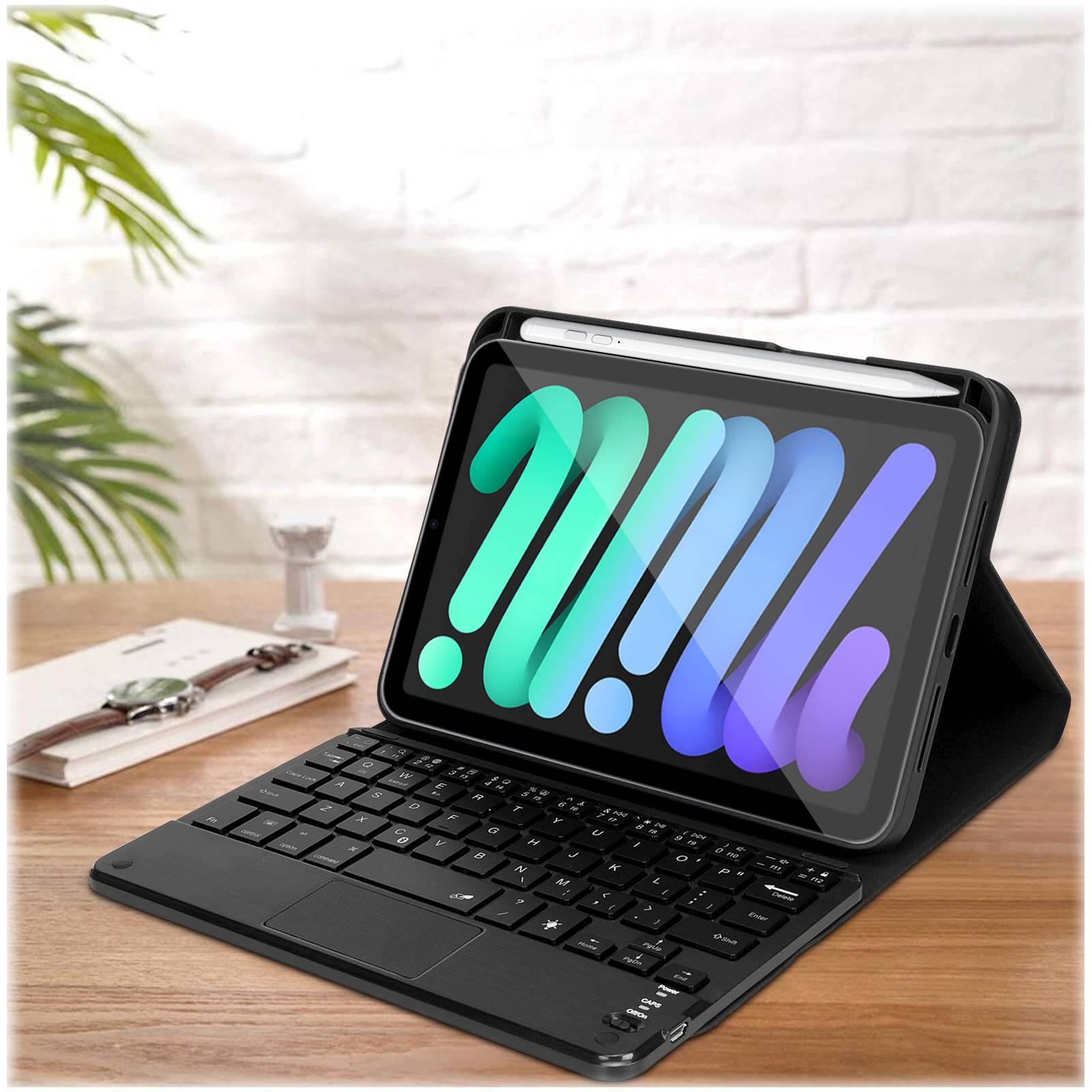 Alt View 14. SaharaCase - Keyboard Folio Case for Apple iPad mini (A17 Pro) and Apple iPad mini (6th Generation 2021) - Black.