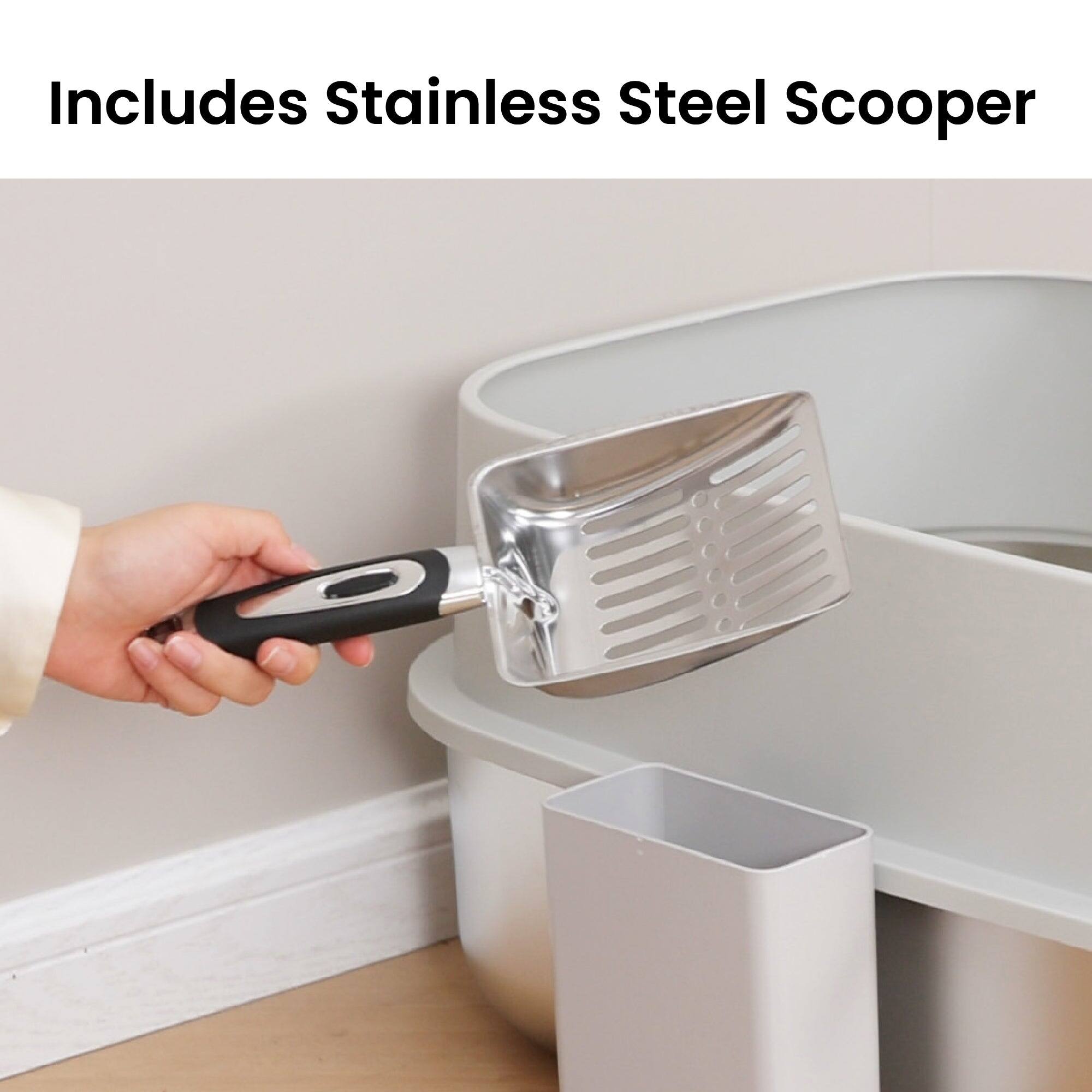 Includes Stainless Steel Scooper