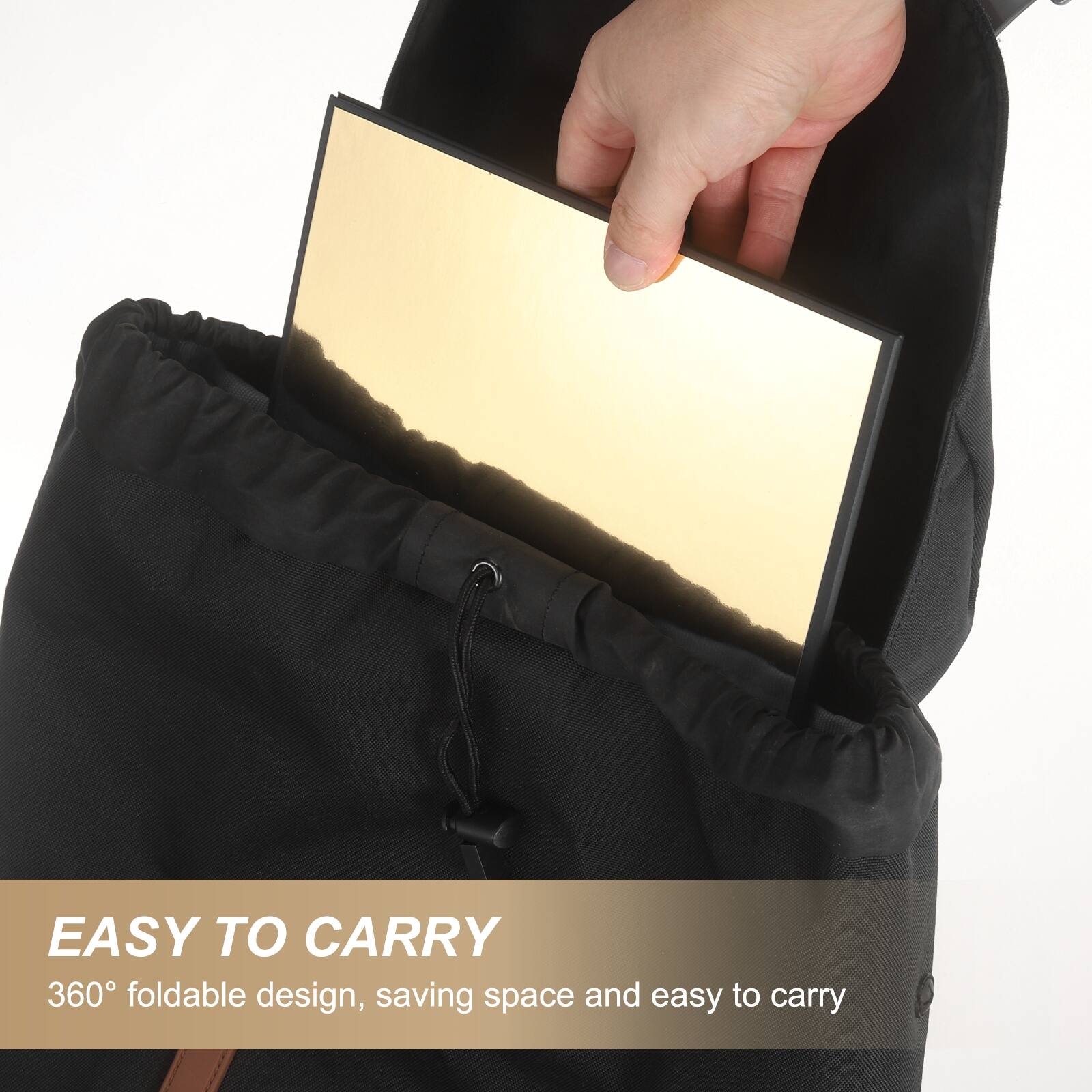 EASY TO CARRY  
360° foldable design, saving space and easy to carry