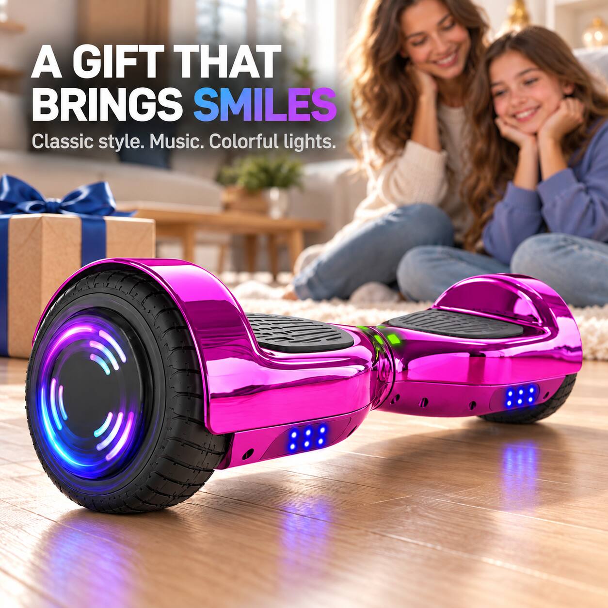 A GIFT THAT BRINGS SMILES  
Classic style. Music. Colorful lights.