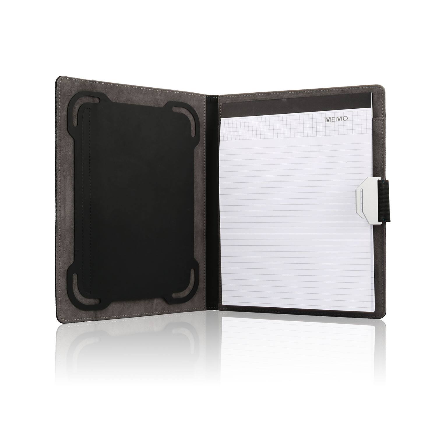 Front. DirectDeals - Tablet Padfolio 8" x 10" - Black.