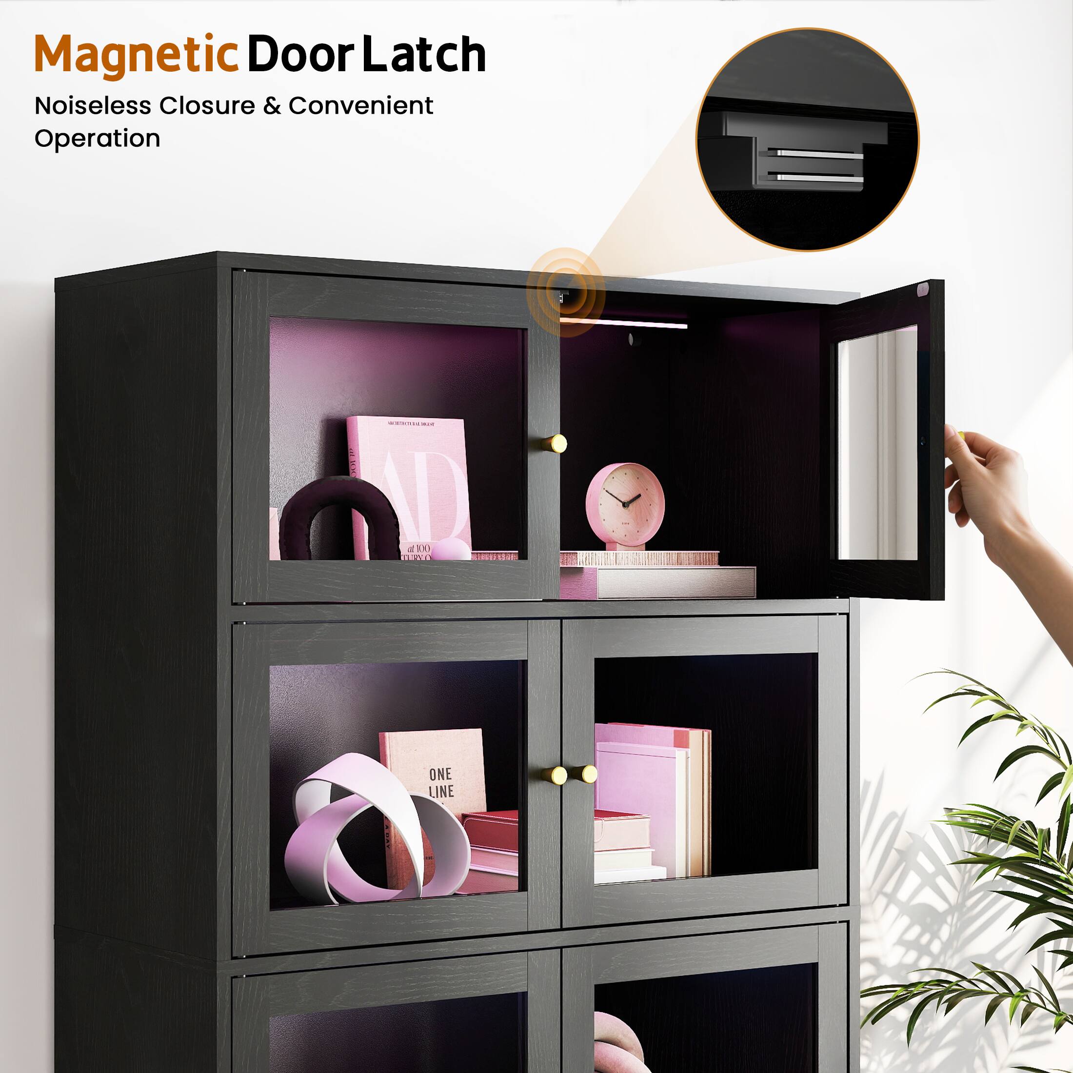 Magnetic Door Latch  
Noiseless Closure & Convenient Operation  

ONE LINE