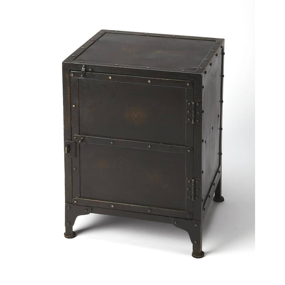 Front. Butler Specialty - Owen Industrial End Table - Black.