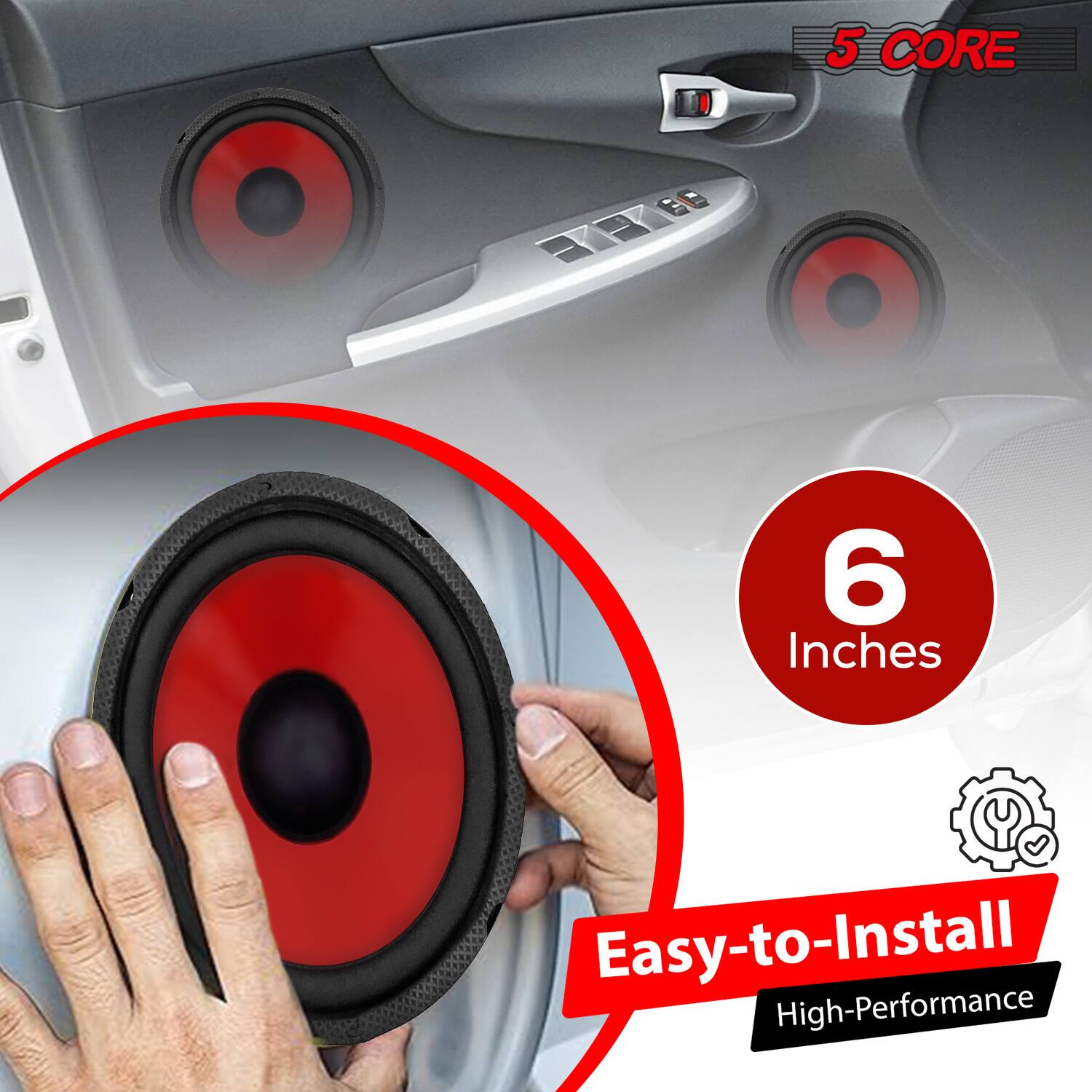 5 CORE 6 Inches O Easy-to-Install High-Performance