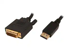 Nippon Labs - DP-DVI-6 6 ft. DP DisplayPort Male to DVI-D Male Adapter Cable, Black