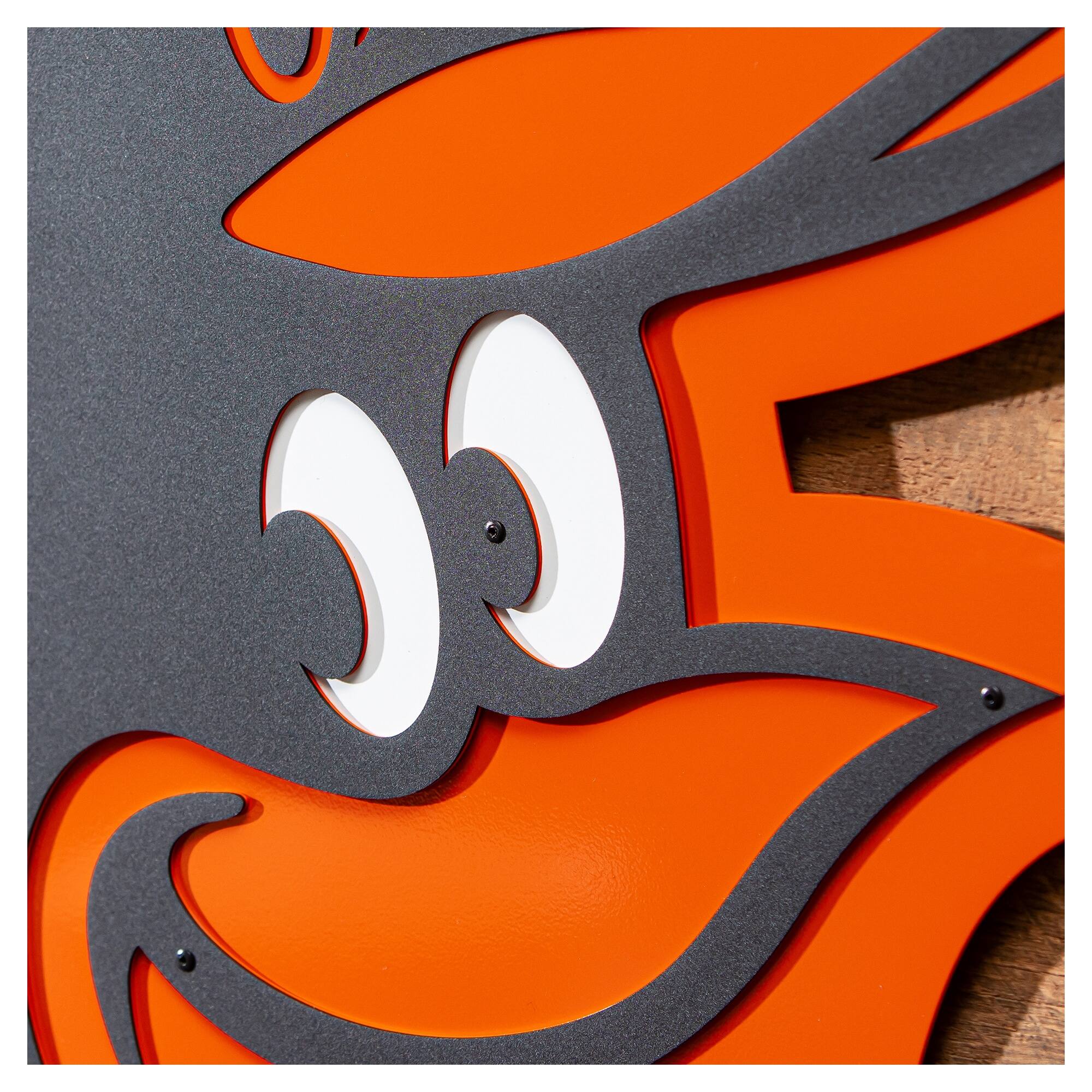 Alt View 2. Evergreen Enterprises - Baltimore Orioles 23" Layered Metal Wall Art Sign - Multicolor.