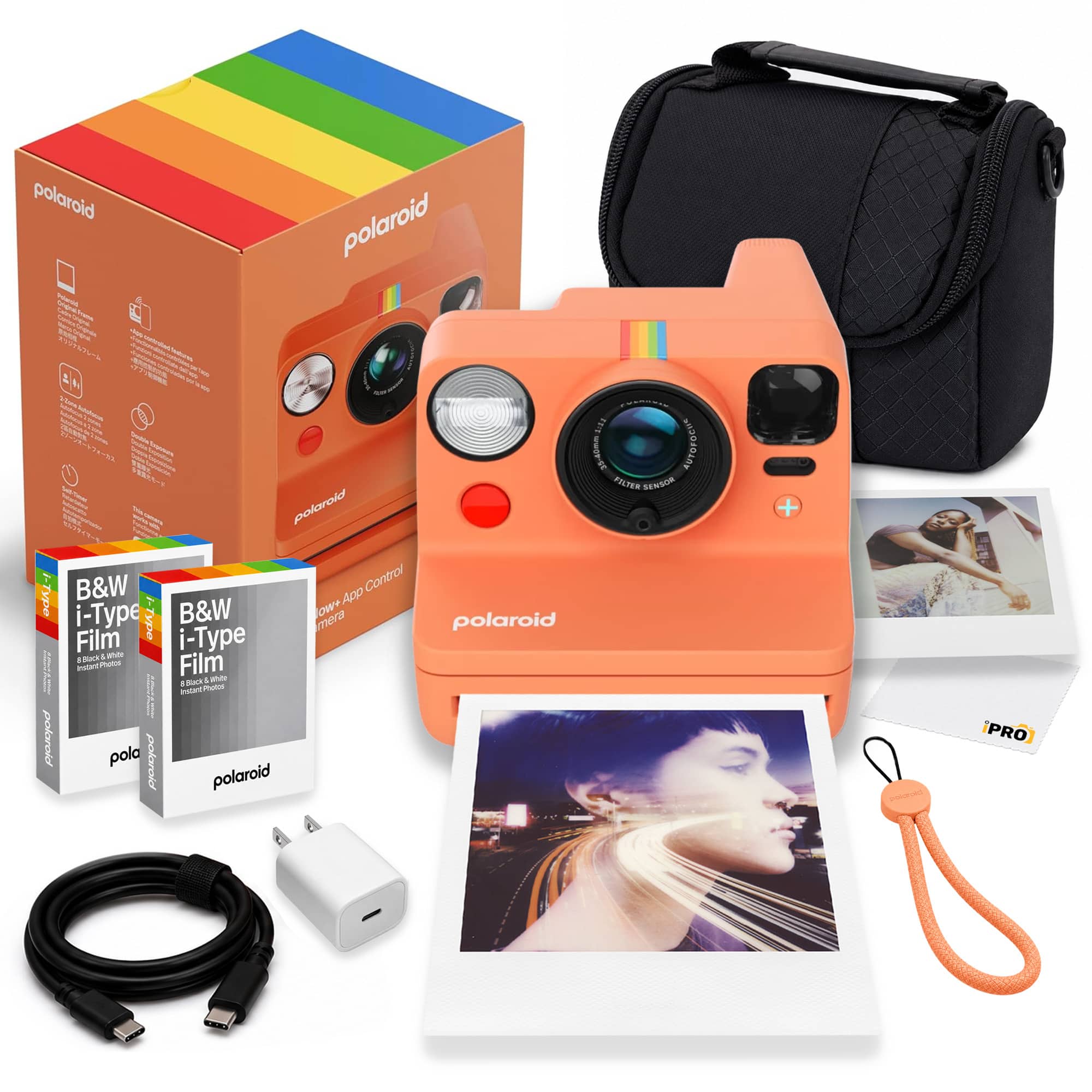 Polaroid - Now+ Generation 3 - Black & White Film (8) + Bag + More - Coral price history on PriceWatchPro