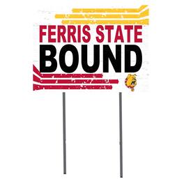 Jardine - Ferris State Bulldogs 18" x 24" Team Yard Sign - White