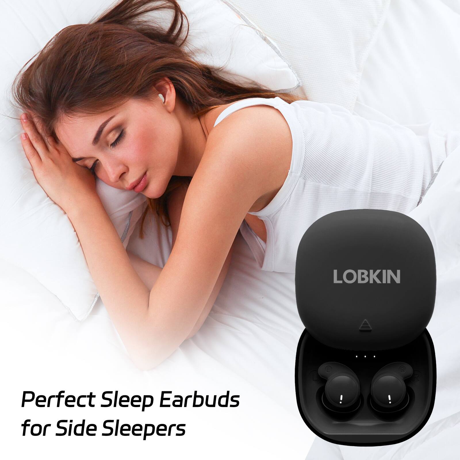 LOBKIN Perfect Sleep Earbuds for Side Sleepers