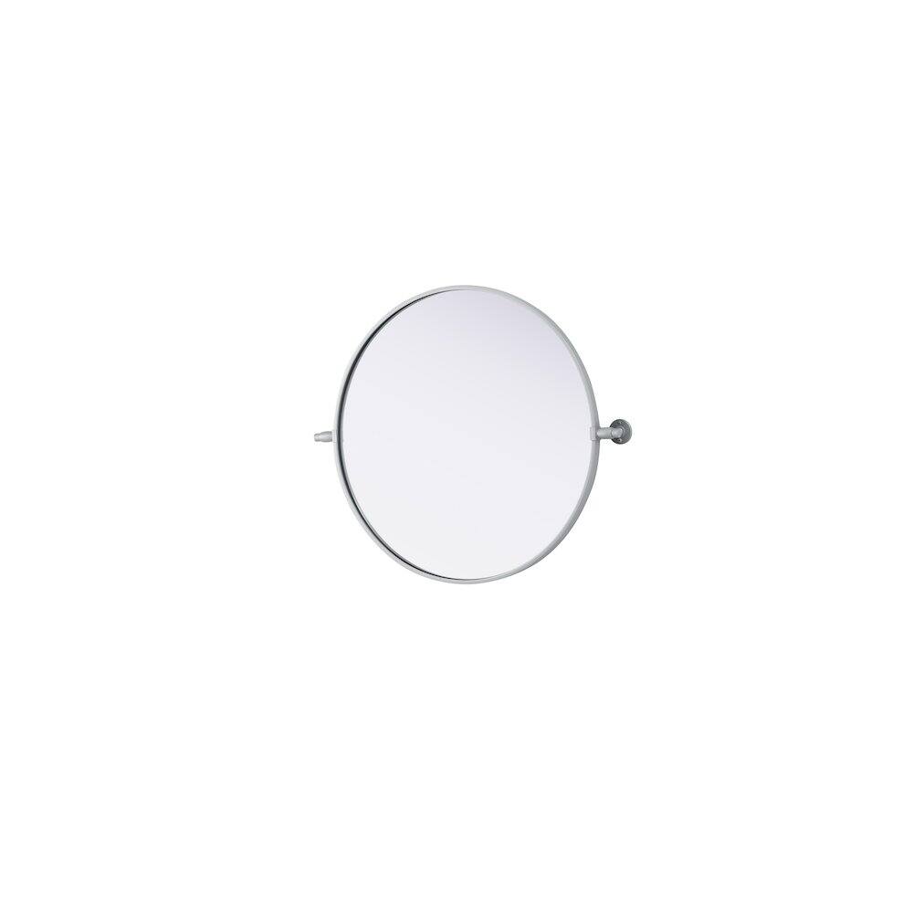 Alt View 1. Elegant Kitchen and Bath - Amoura 24X24 Pivot Mirror In Silver - Silver.