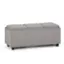 Angle. Simpli Home - Avalon 42 inch Wide Contemporary Rectangle Storage Ottoman - Gray Cloud.