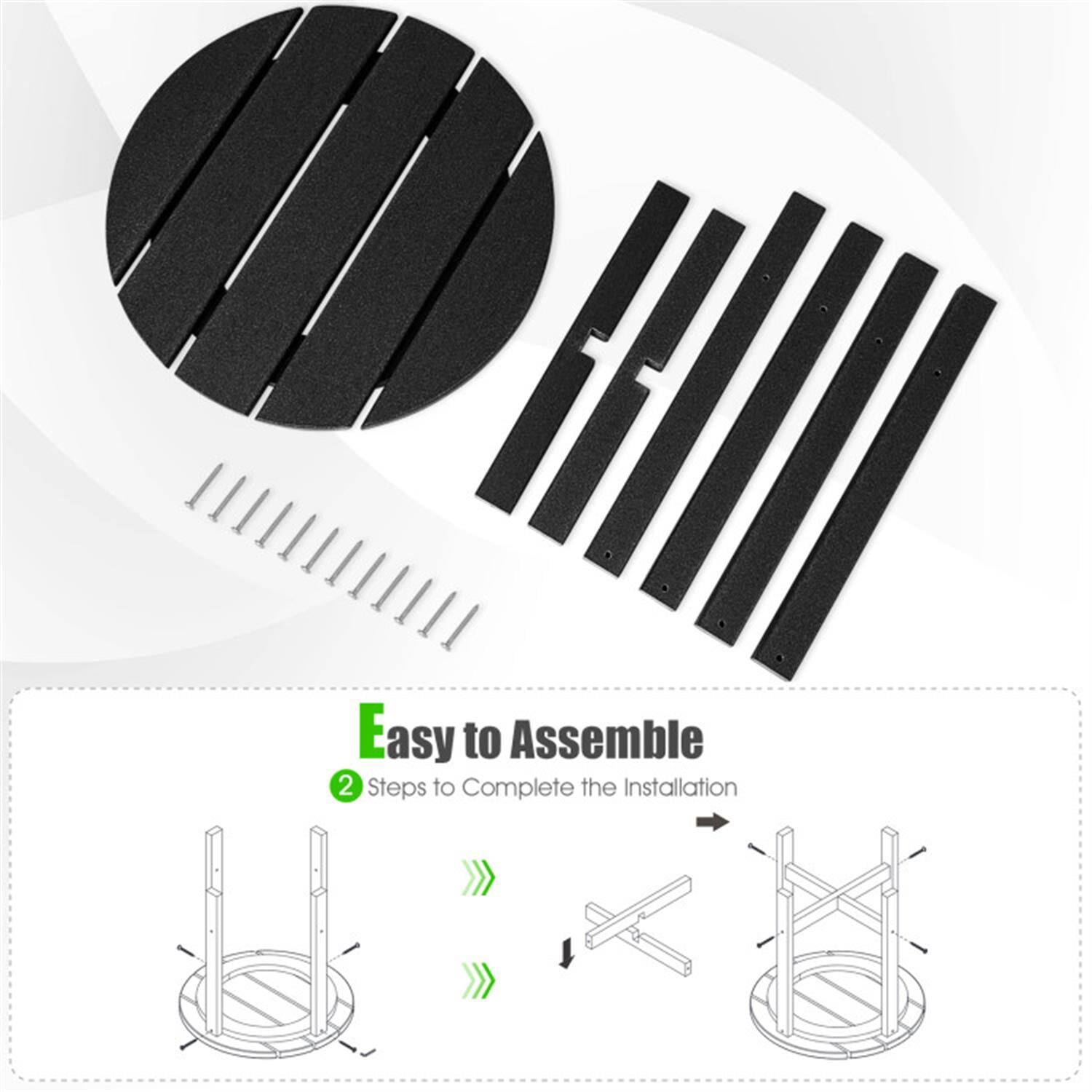 Easy to Assemble  
2 Steps to Complete the Installation
