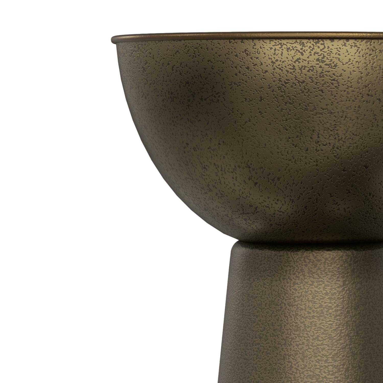Alt View 4. Simpli Home - Simpli Home Surrey 12 inch Wide Solid Iron Side Table in Antique Gold - Antique Gold.