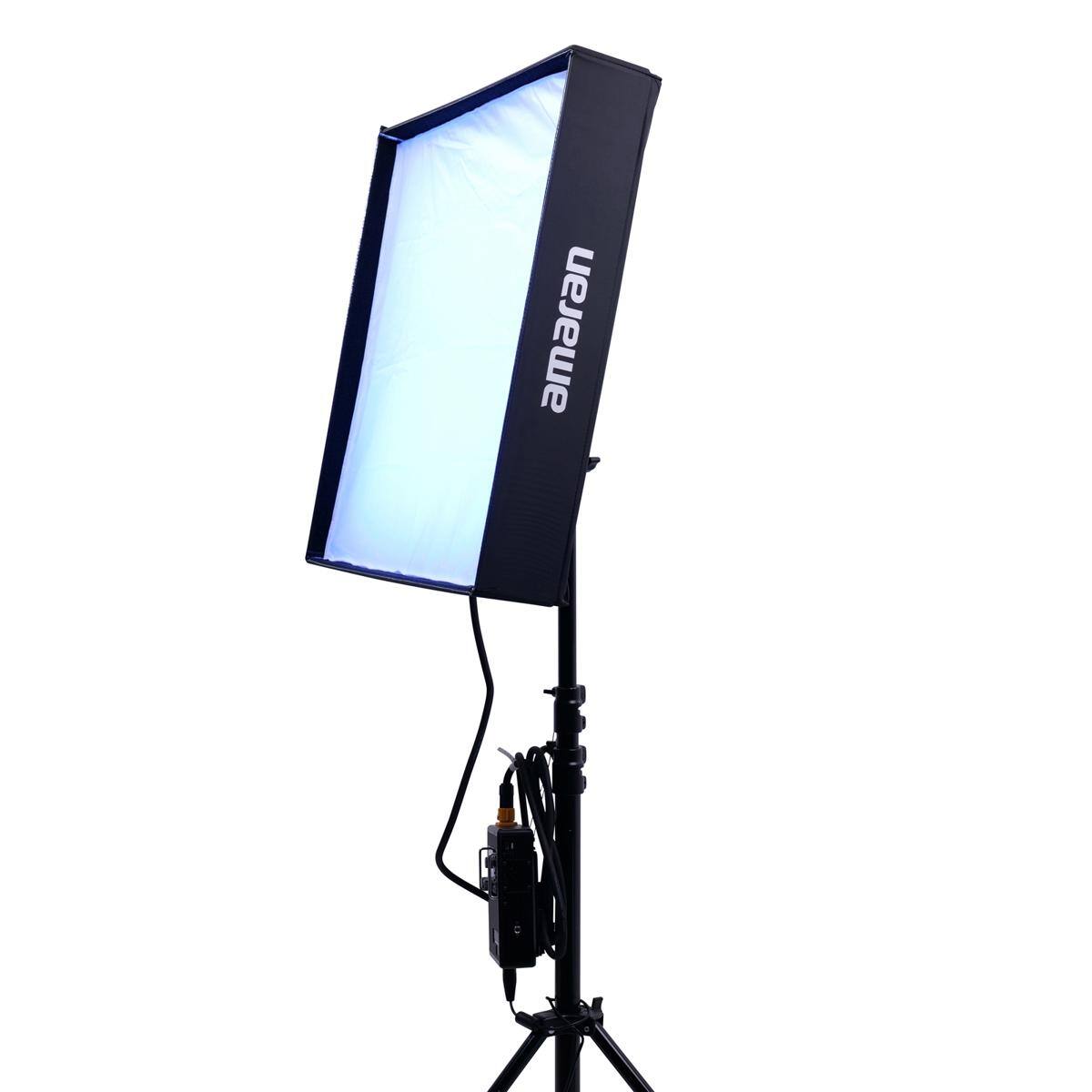Alt View 1. Amaran - amaran F22c 2x2' 200W RGBWW Flexible LED Mat Fixture, Gold-Mount.
