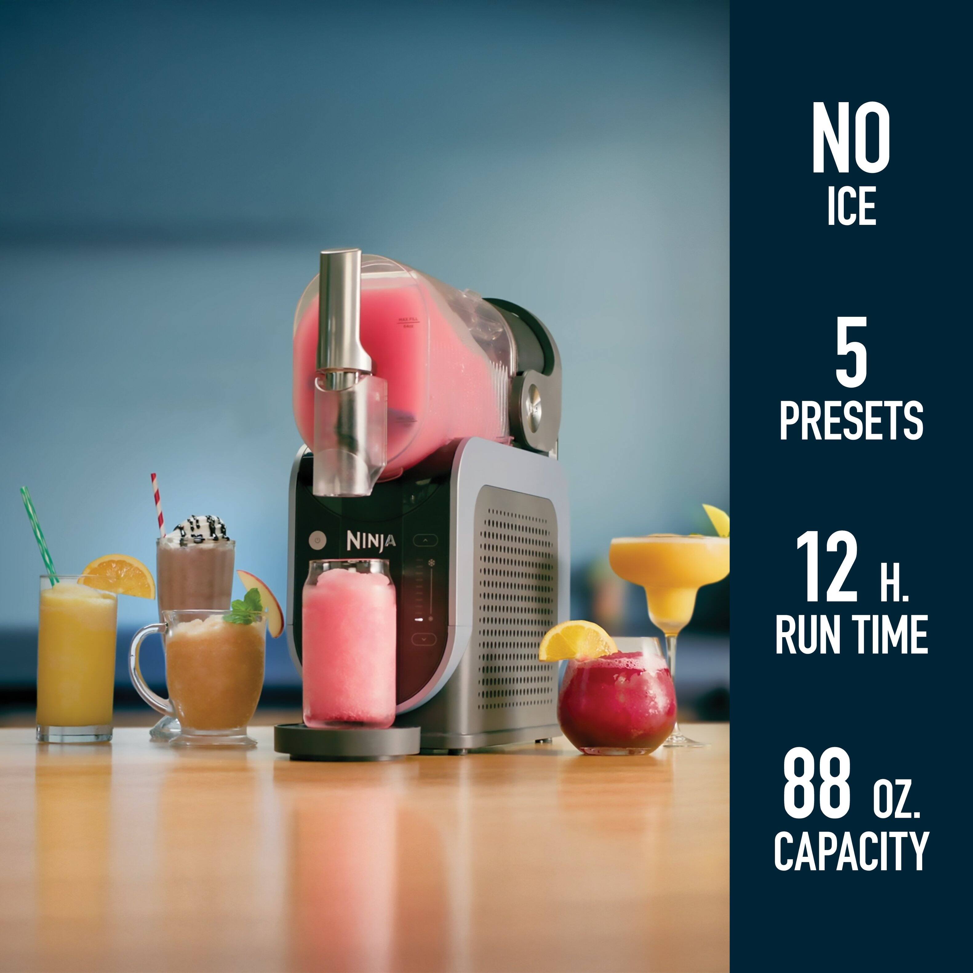 NO ICE  
5 PRESETS  
12 H. RUN TIME  
88 OZ. CAPACITY