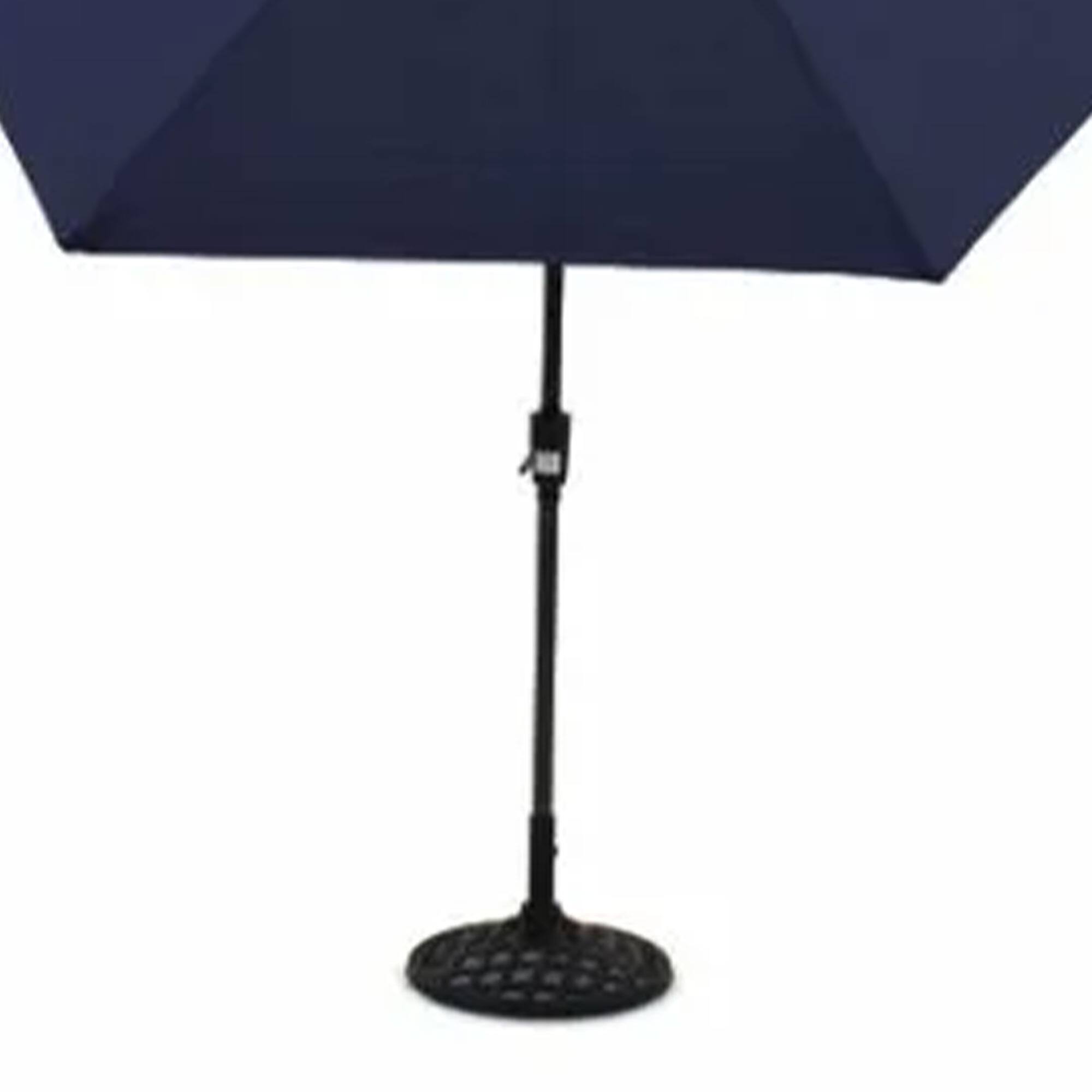 Alt View 5. Four Seasons Courtyard - Four Seasons Courtyard Brookfield 9 Foot Outdoor Patio Market Umbrella, Navy - Navy Blue.