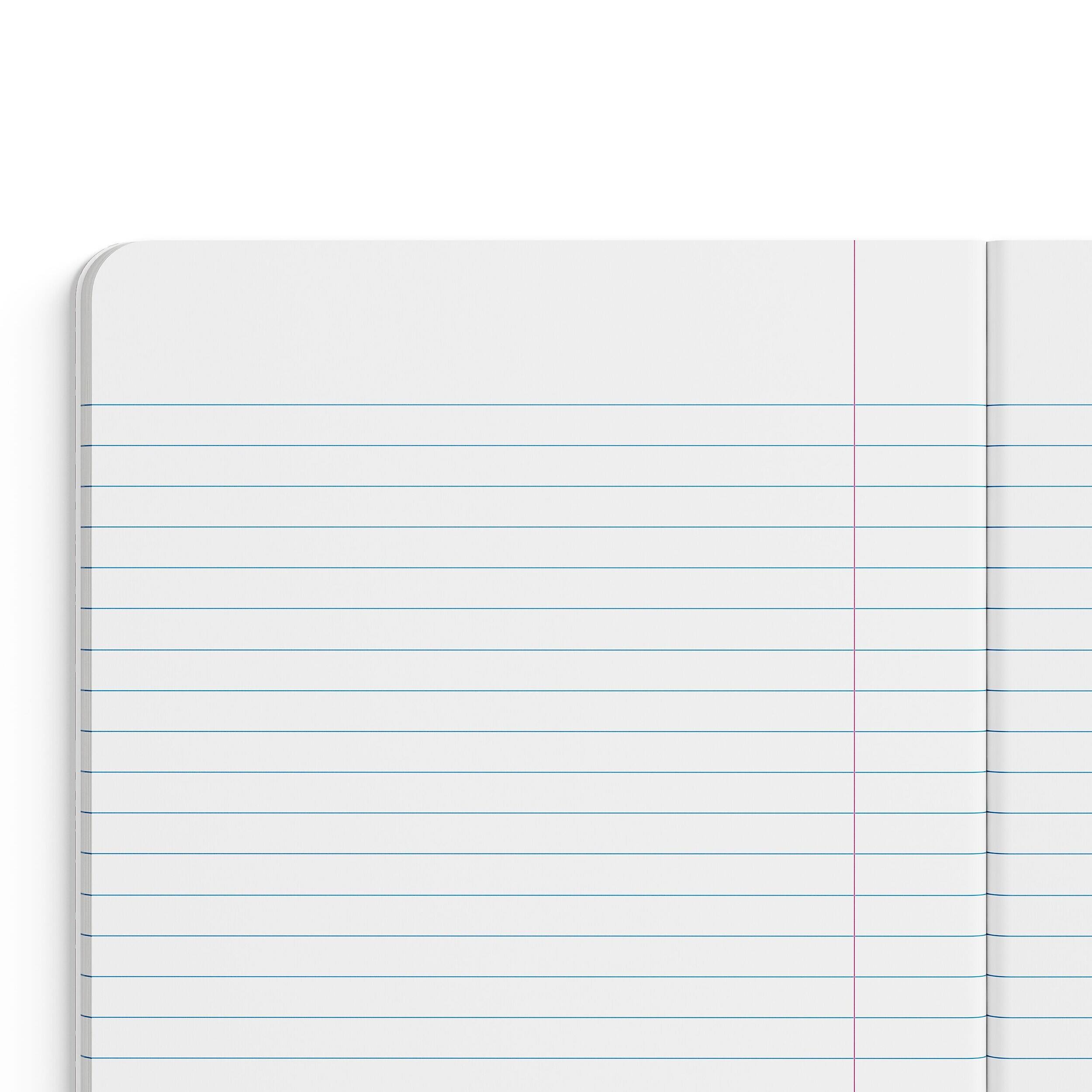 Alt View 1. Staples - STAPLES Composition Notebook, 9.75” x 7.5”, Wide Ruled, 100 Sheets, Red - Red/White.