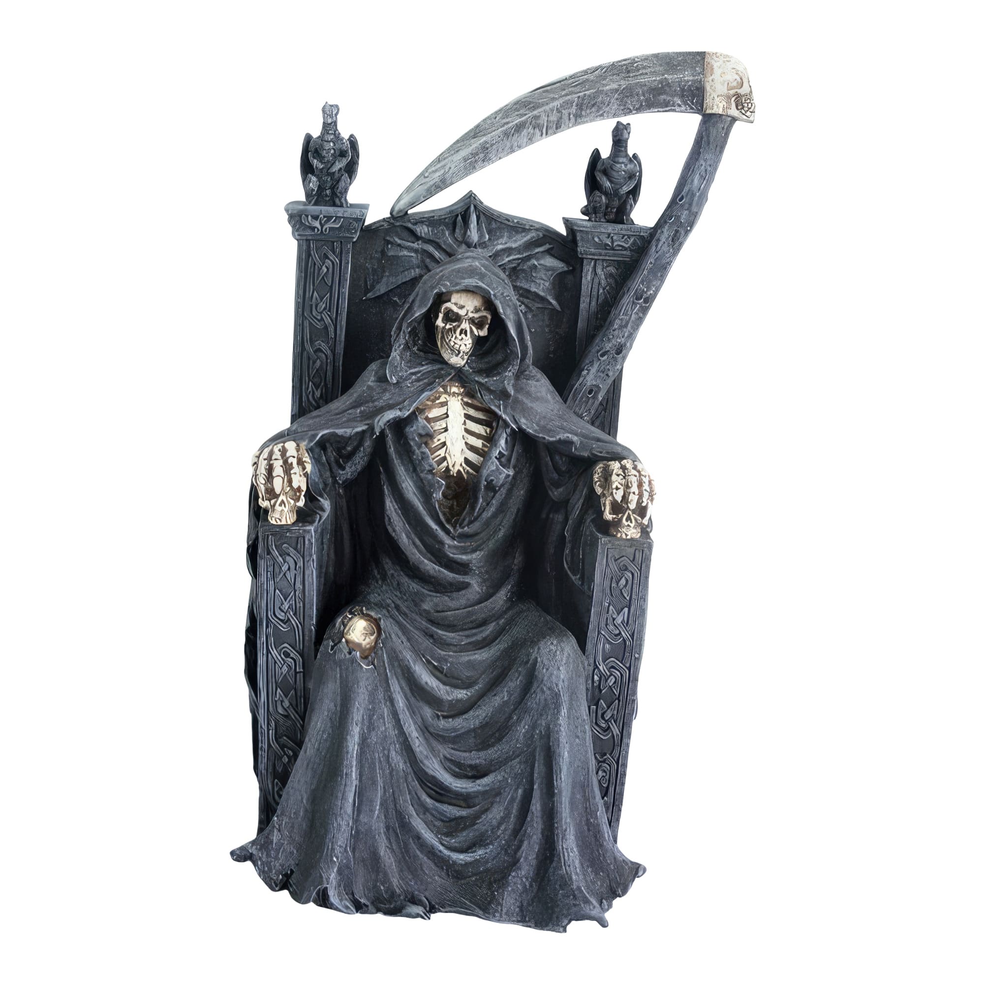 FC Design - 11.25"H Grim Reaper in Arm Chair Figurine Computer Desk Tabletop Decoration - Multi-Color
