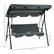 The dimensions of the hammock stand are:
- Length: 67.7"
- Width: 18.1"
- Height: 60.2"
- Seat width: 51.2"
- Seat depth: 17.7"
- Leg width: 43.3"
