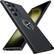 Front. Entronix - Entronix Galaxy S23 Ultra Case with 360° Circular Ring Grip and Kickstand - Black.
