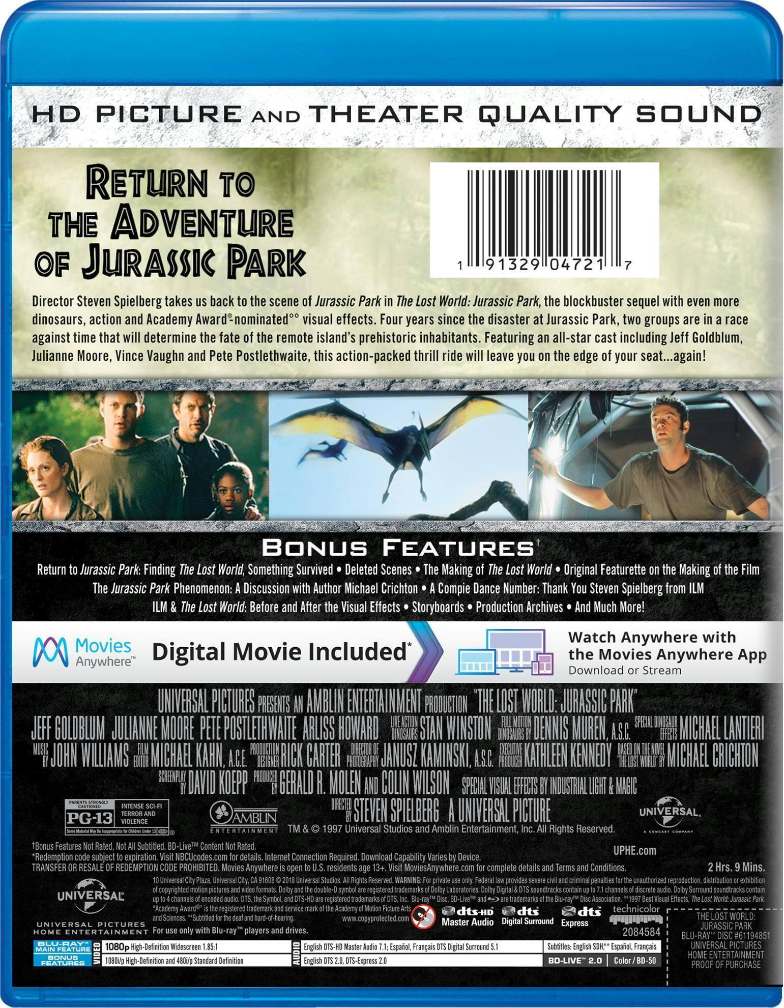 Angle. The Lost World - Jurassic Park 2 (Blu-ray New Box Art) [Blu-ray].