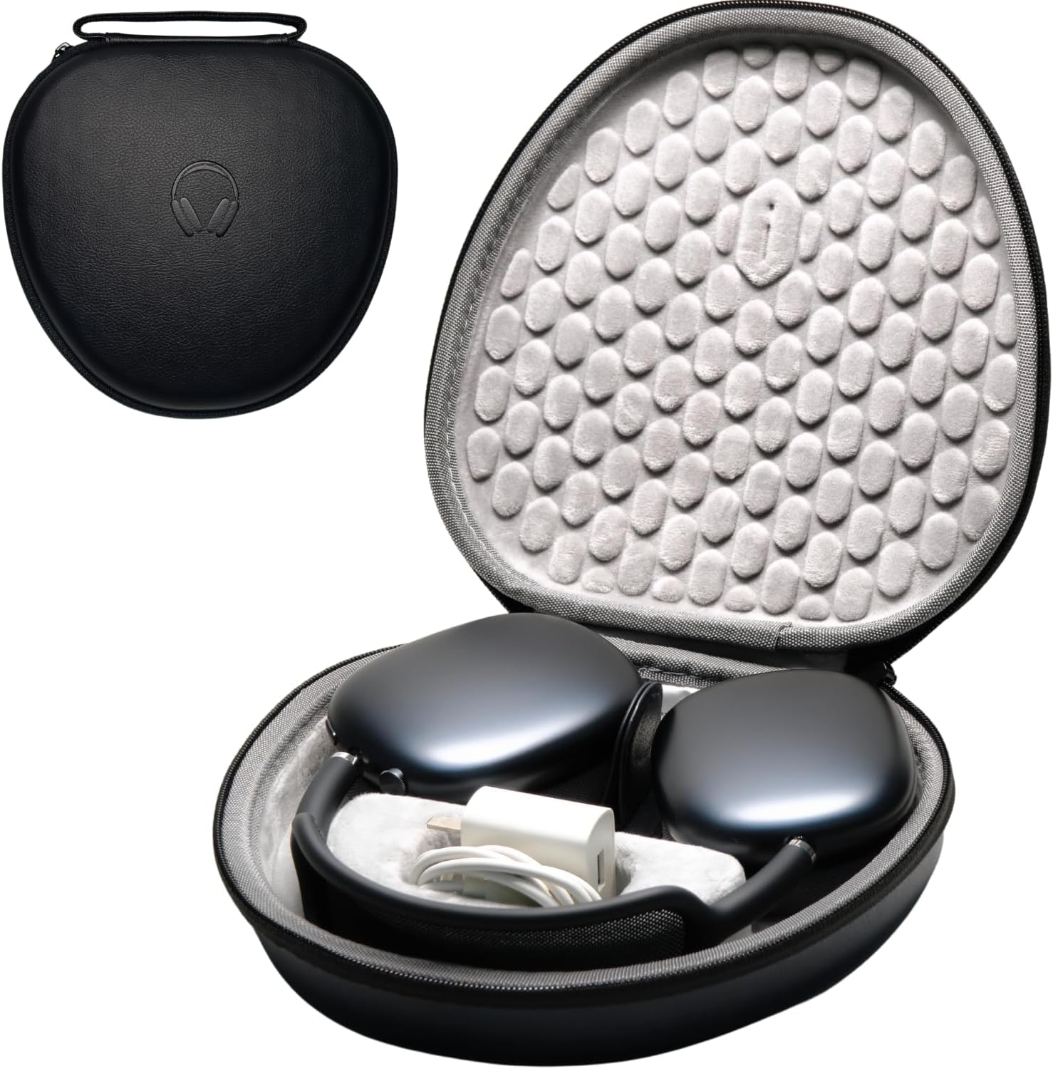 ACJPR - Hard Protective Case for Apple AirPods Max – Water-Resistant, Slim, Black