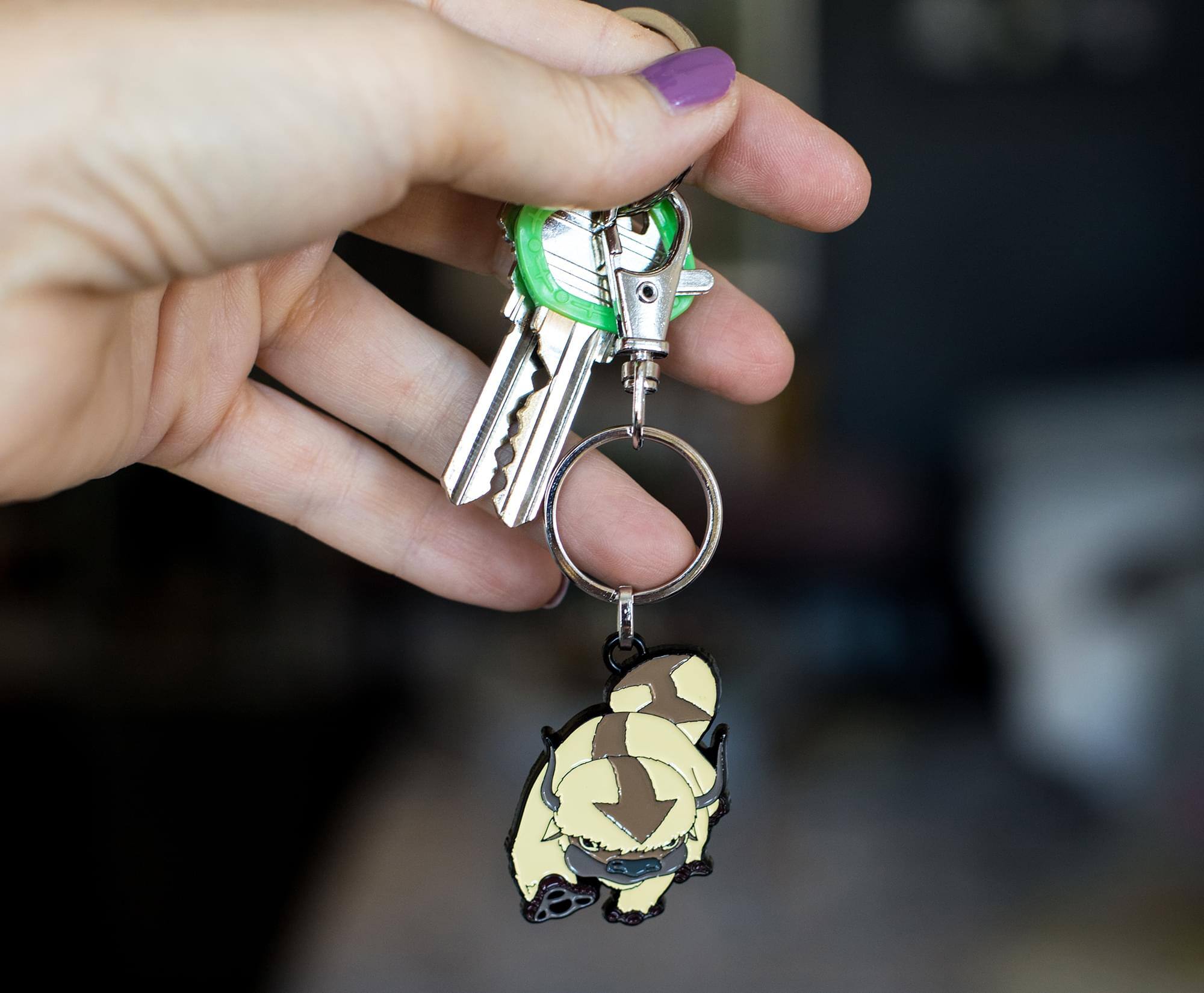 Alt View 3. SalesOne LLC - Avatar: The Last Airbender Appa Enamel Pendant Keychain - Brown.
