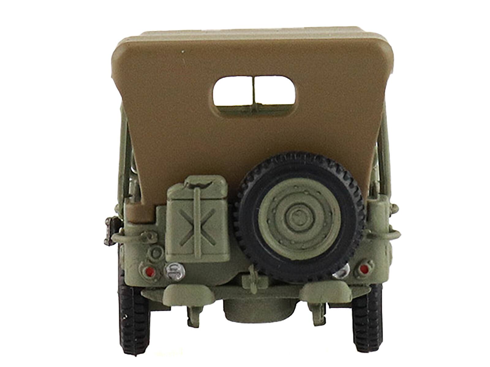 Back. Hobby Master - U.S. 1/4 Ton Military Vehicle Olive Drab Gen. Douglas MacArthur Leyte WWII 1945 United States Army Ground Power 1/72 - Green, Khaki.
