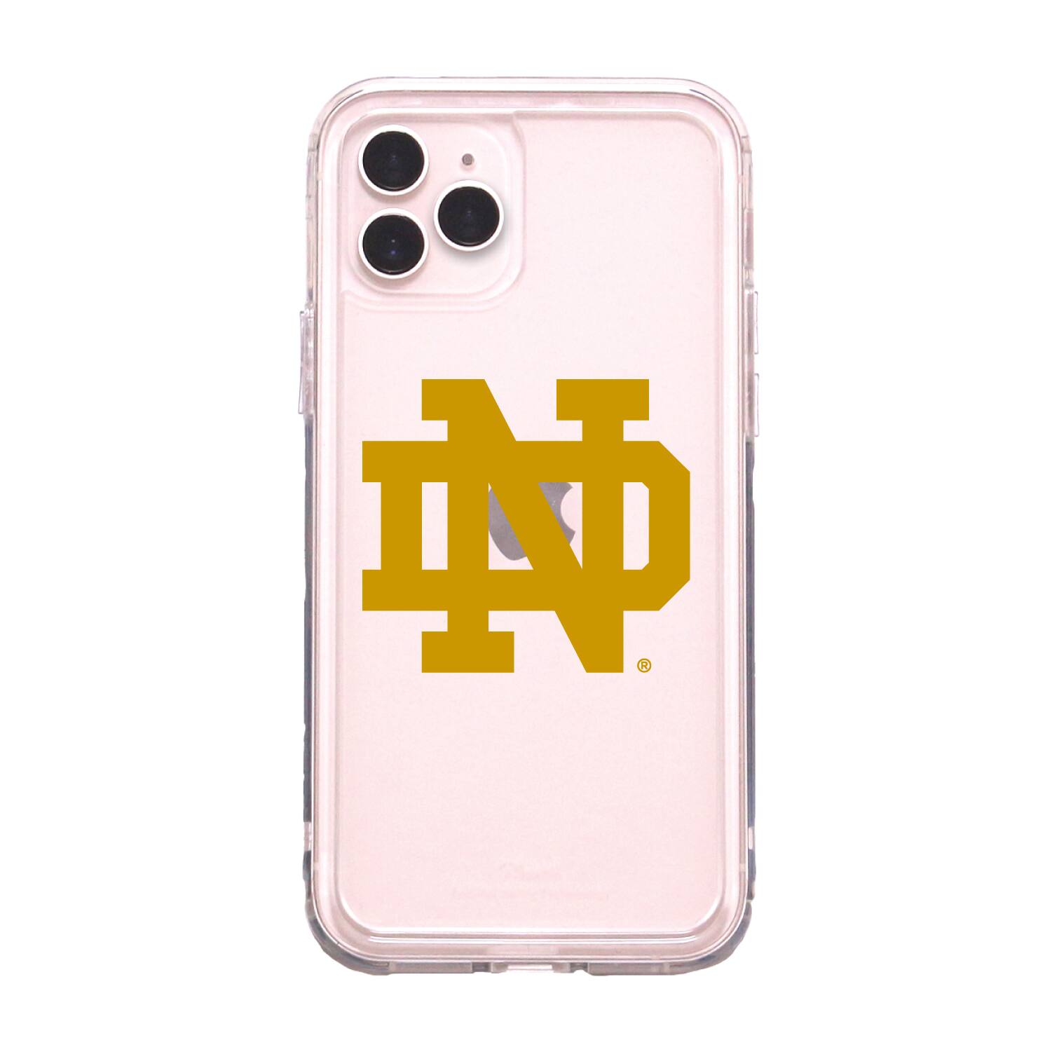Front. OTM Essentials - Notre Dame Fighting Irish Clear Armor Phone Case - X/Xs - Multicolor.