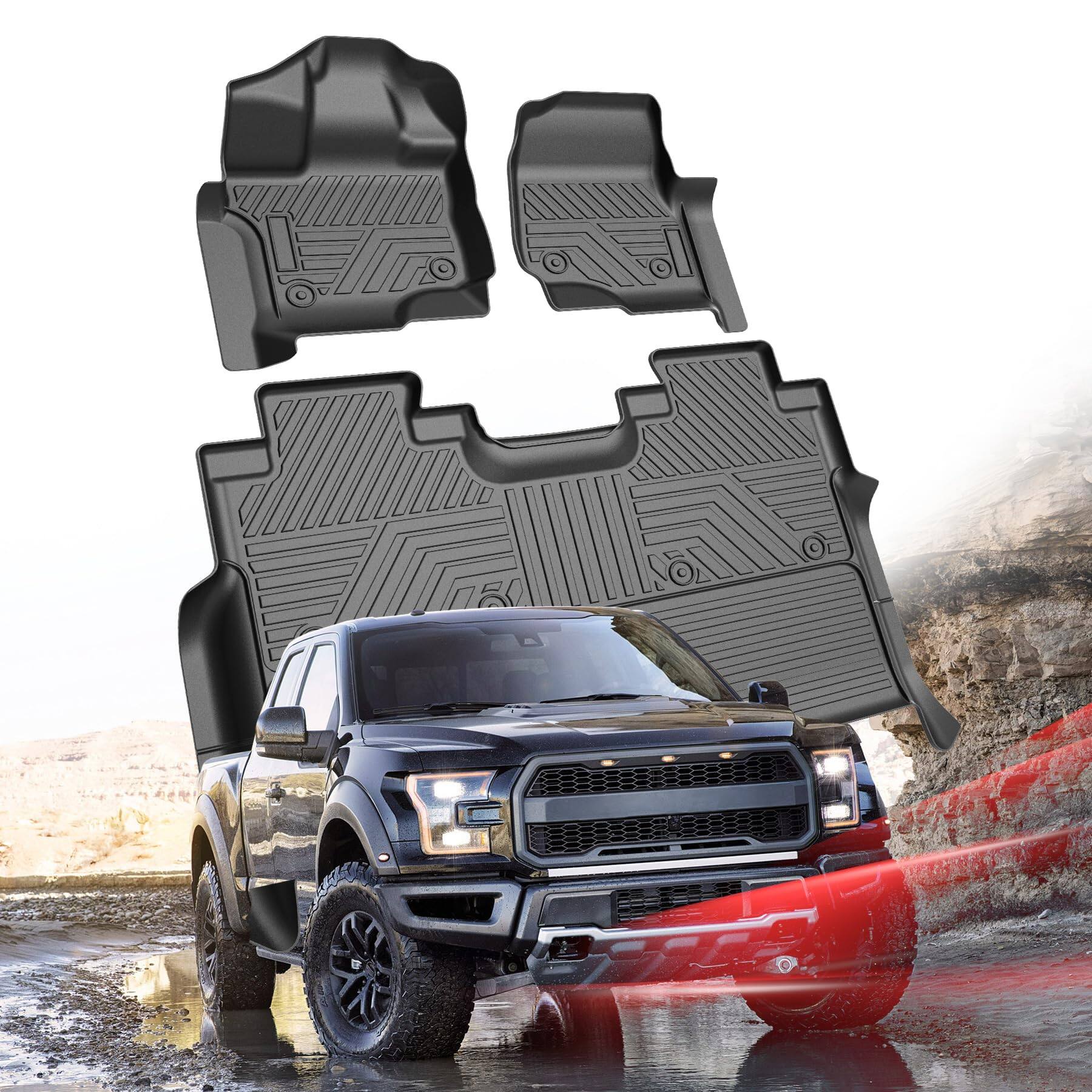 Reds Spade Carbon Fiber Floor Mats For Ram Tpe All weather Car Mat ...