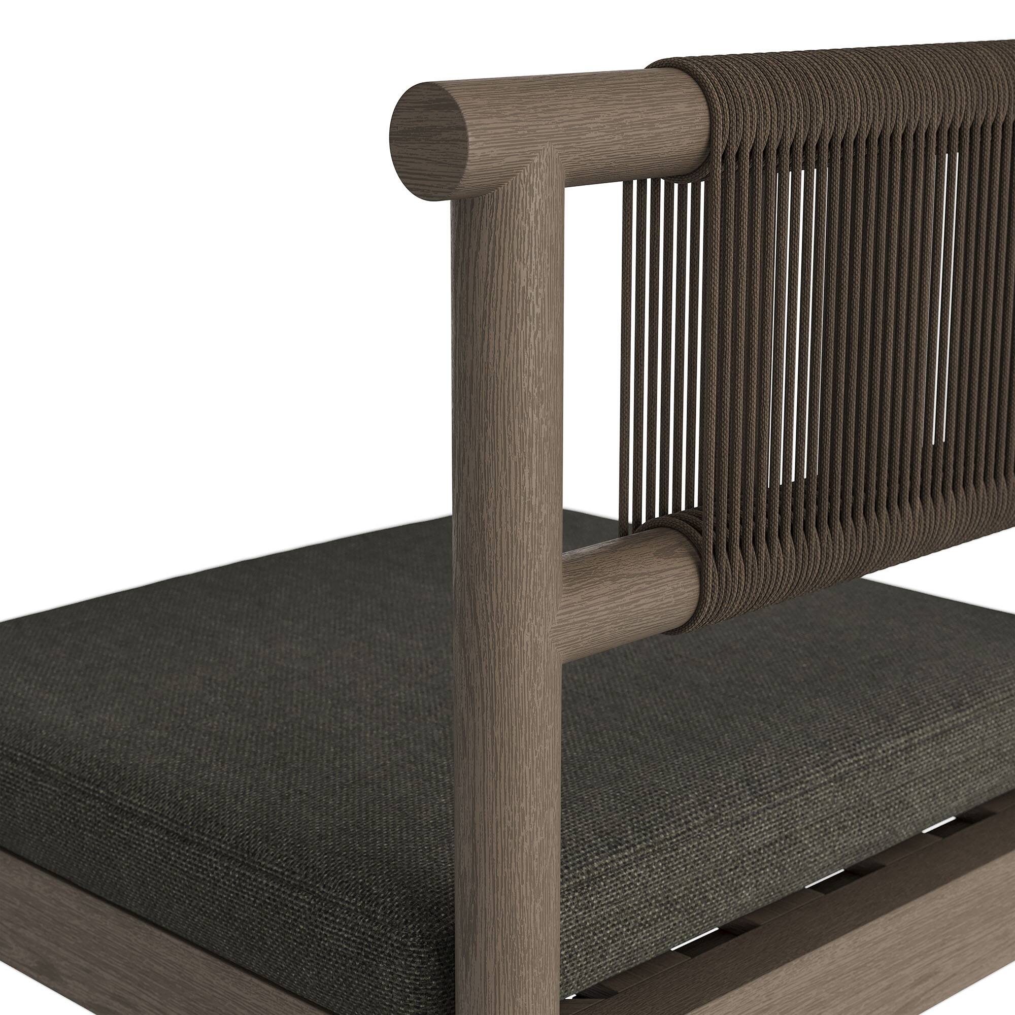 Alt View 6. Modway - Eleni Outdoor Teak Wood Bar Stools Set of 2 by Modway - Weathered Gray Flint.