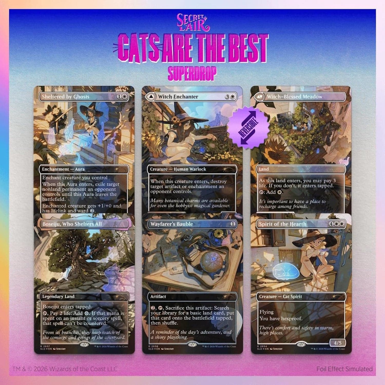 secret Lair WITCH’S FAMILIAR foil 未開封 Wizards of The Coast Magic: the Gathering TCG: Secret Lair Witch's