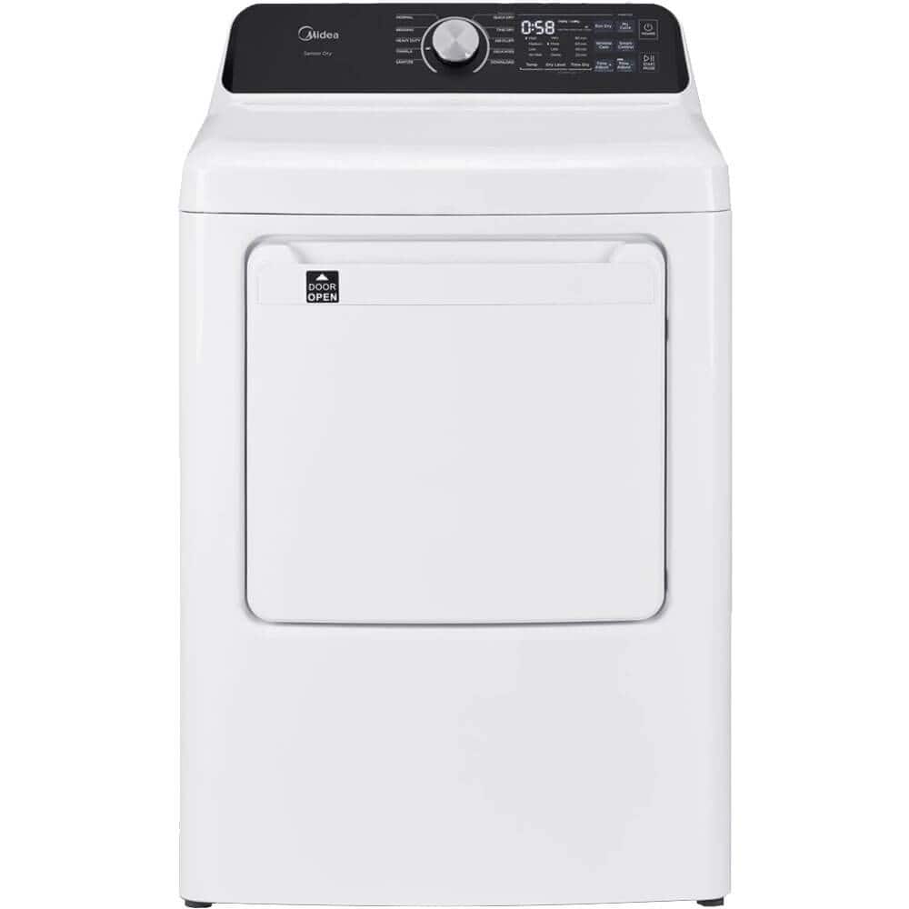 Midea - 7.0 Cu. Ft. Front Load Smart Electric Dryer - White
