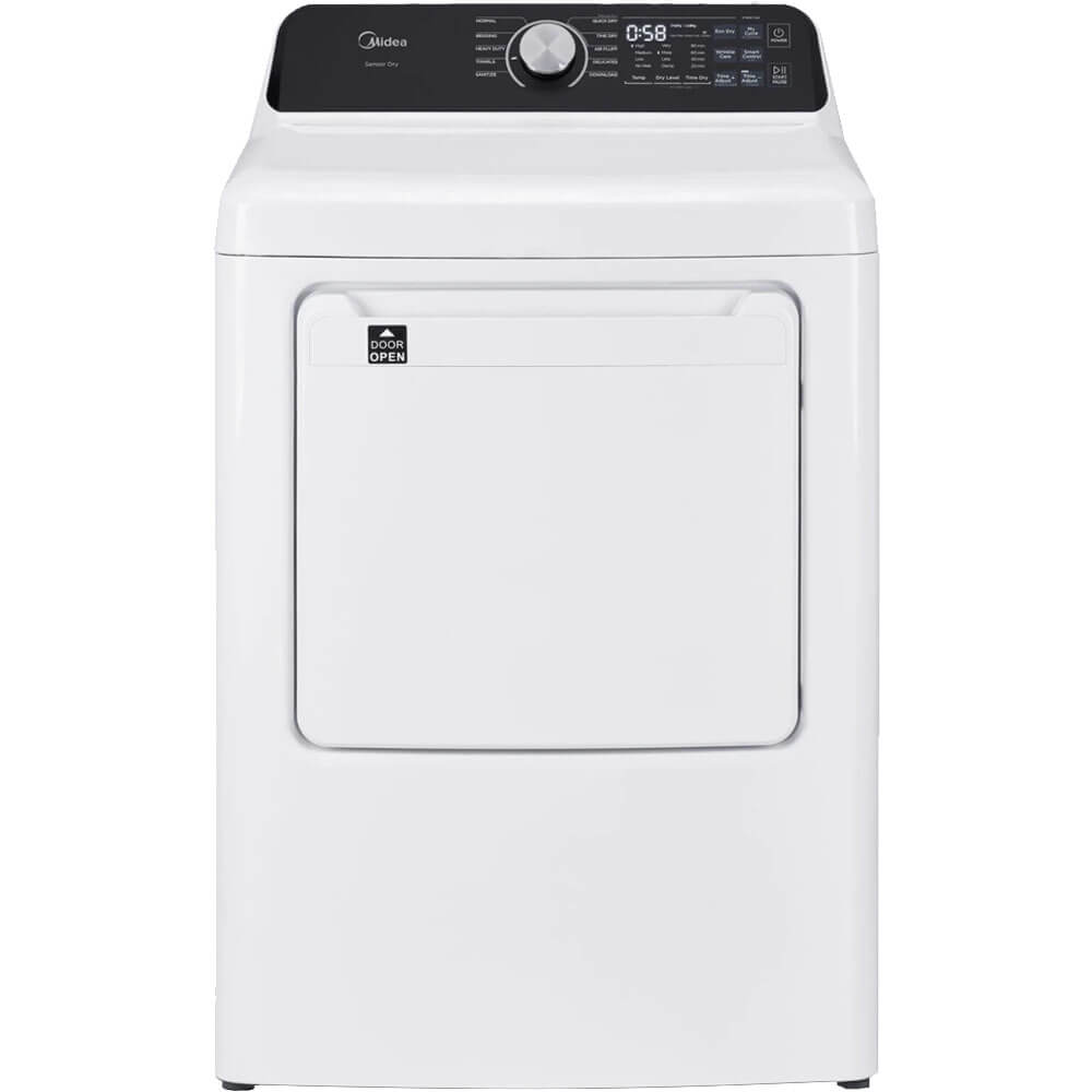 Midea - 7.0 Cu. Ft. Front Load Smart Electric Dryer - White