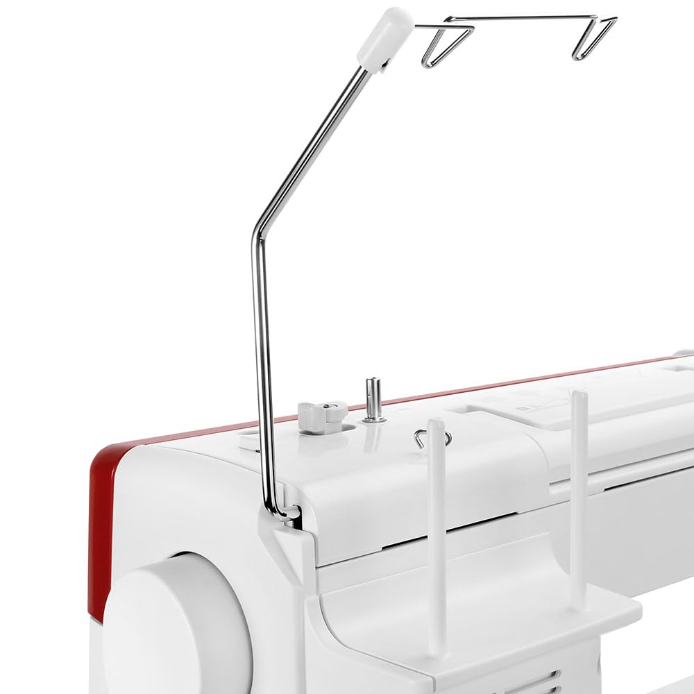 Alt View 5. Janome - Janome Memory Craft 6650 Sewing Machine - Includes Even Feed Foot + Non-Stick Foot + Clear View 1/4" Foot + More - White/Red.