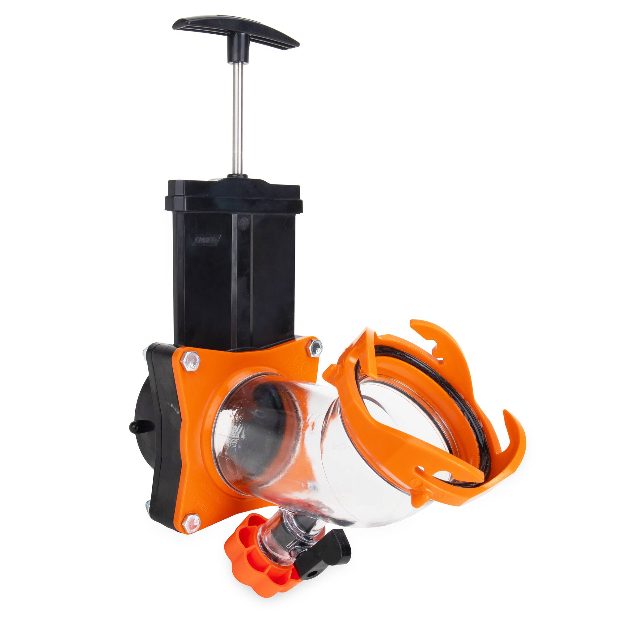 Alt View 6. Camco - Camco Rhino Blaster Pro Clear Elbow RV Trailer Holding Tank Rinser w/Gate Valve - Black.