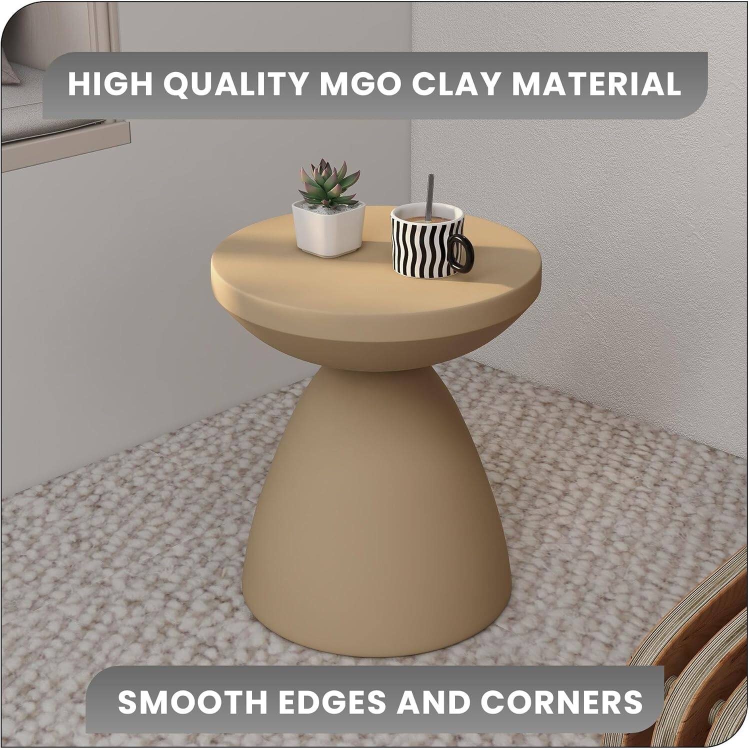 HIGH QUALITY MGO CLAY MATERIAL  
SMOOTH EDGES AND CORNERS