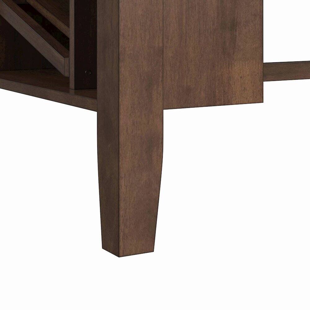 Alt View 9. Picket House Furnishings - Veronica Kitchen Island & 2 Counter Stools with Dark Grey Fabric in Walnut - Walnut.