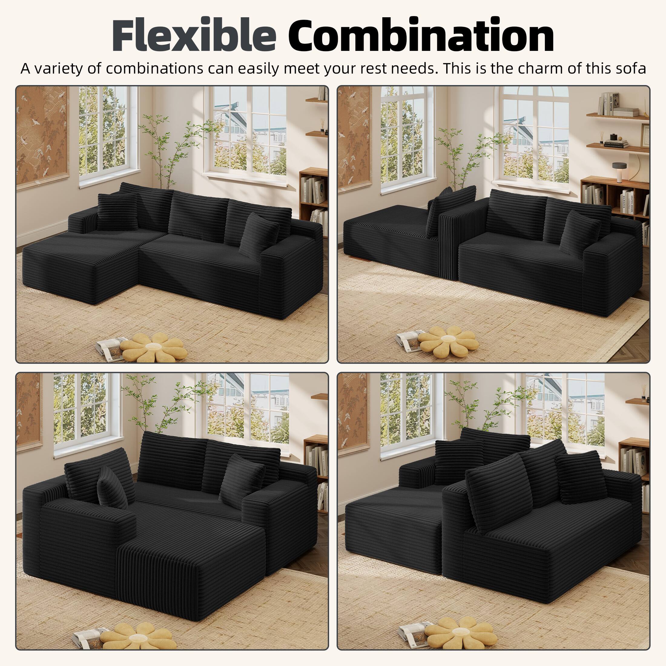 Flexible Combination

A variety of combinations can easily meet your rest needs. This is the charm of this sofa.
